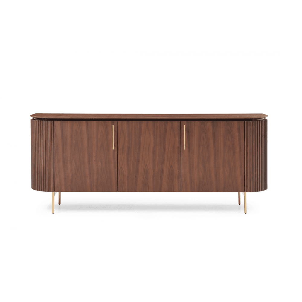 Lantine Buffet Walnut & Brass by Tommy Franks