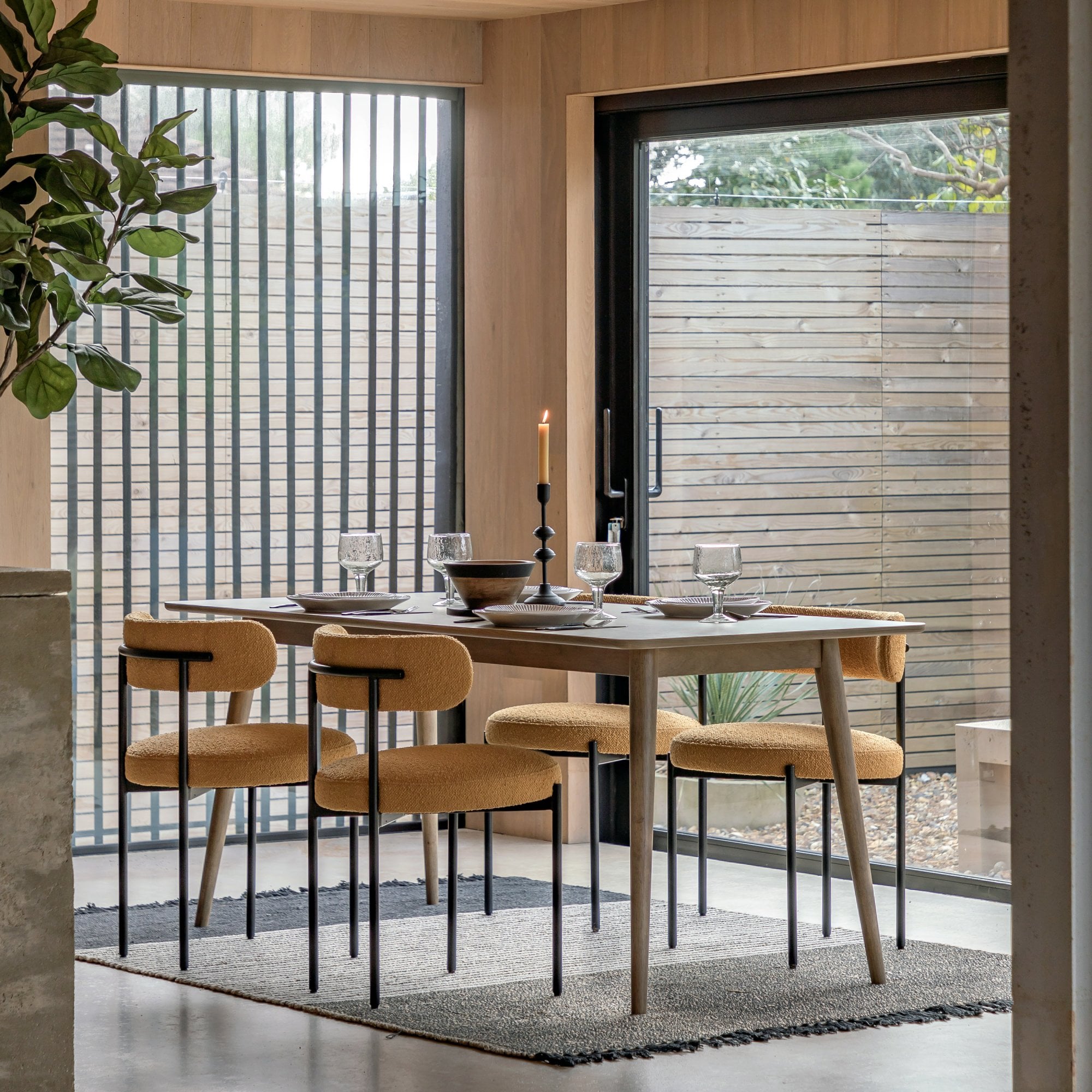 Panelled Dining Table by Abode