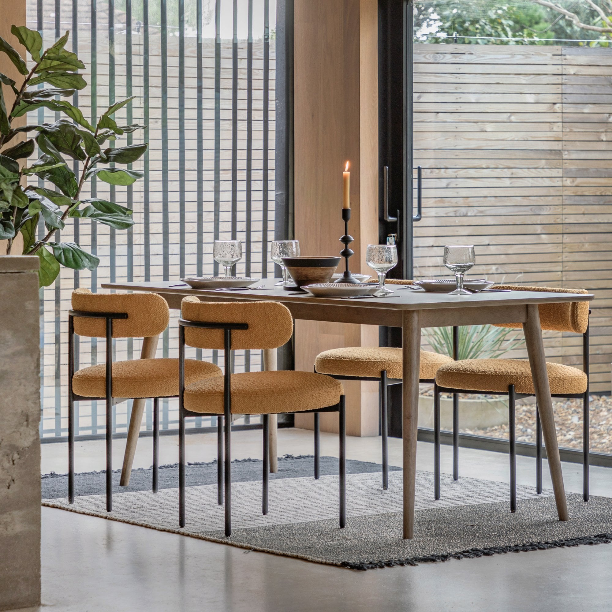 Panelled Dining Table by Abode