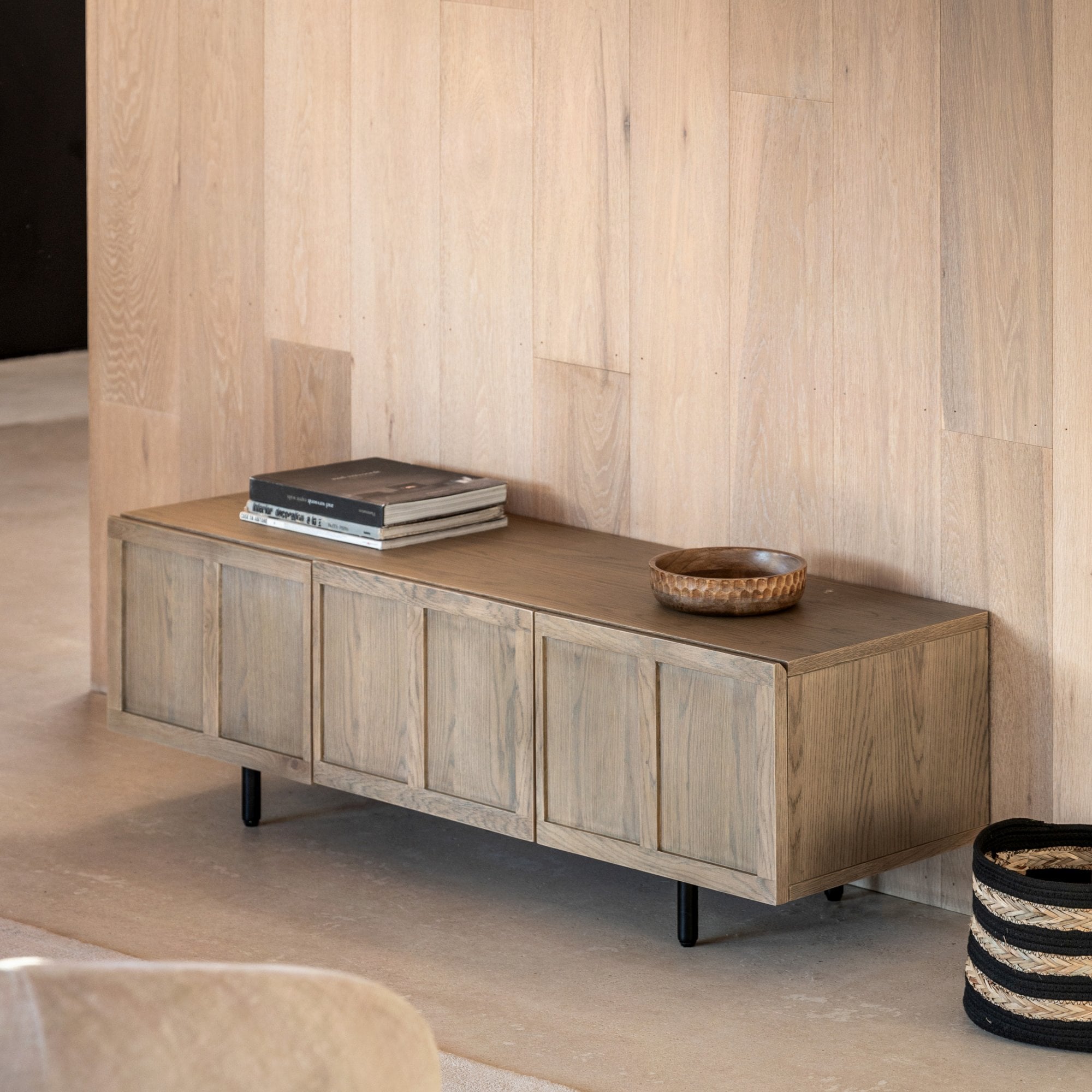 Panelled TV Media Unit by Abode