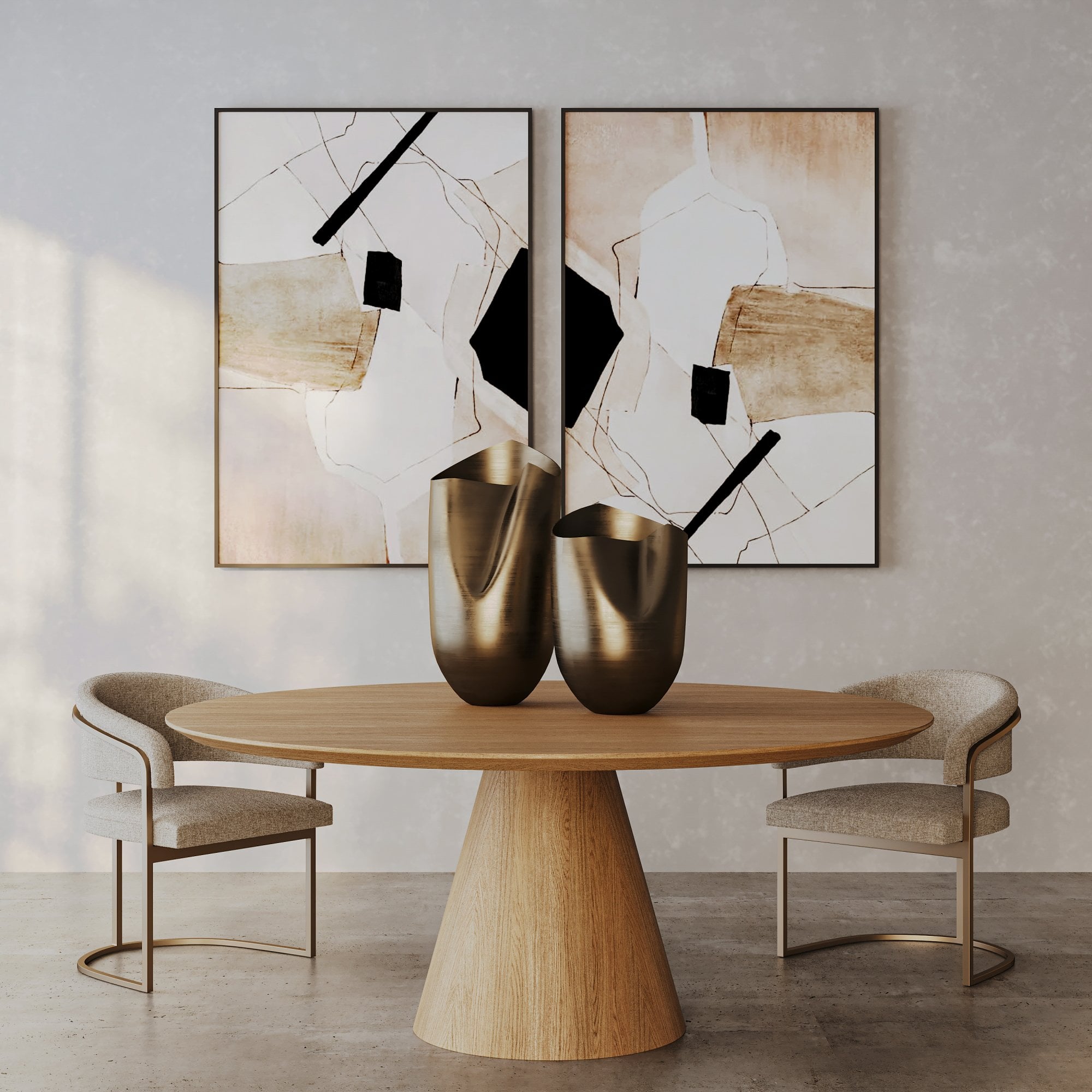 Tavamo Ash Oak Dining Table by Tommy Franks