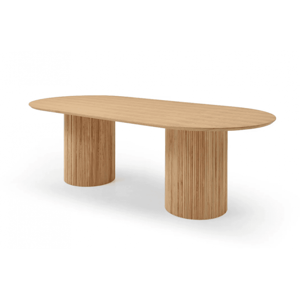 Lantine 240 Dining Table - Pill Shaped - Ash Oak by Tommy Franks