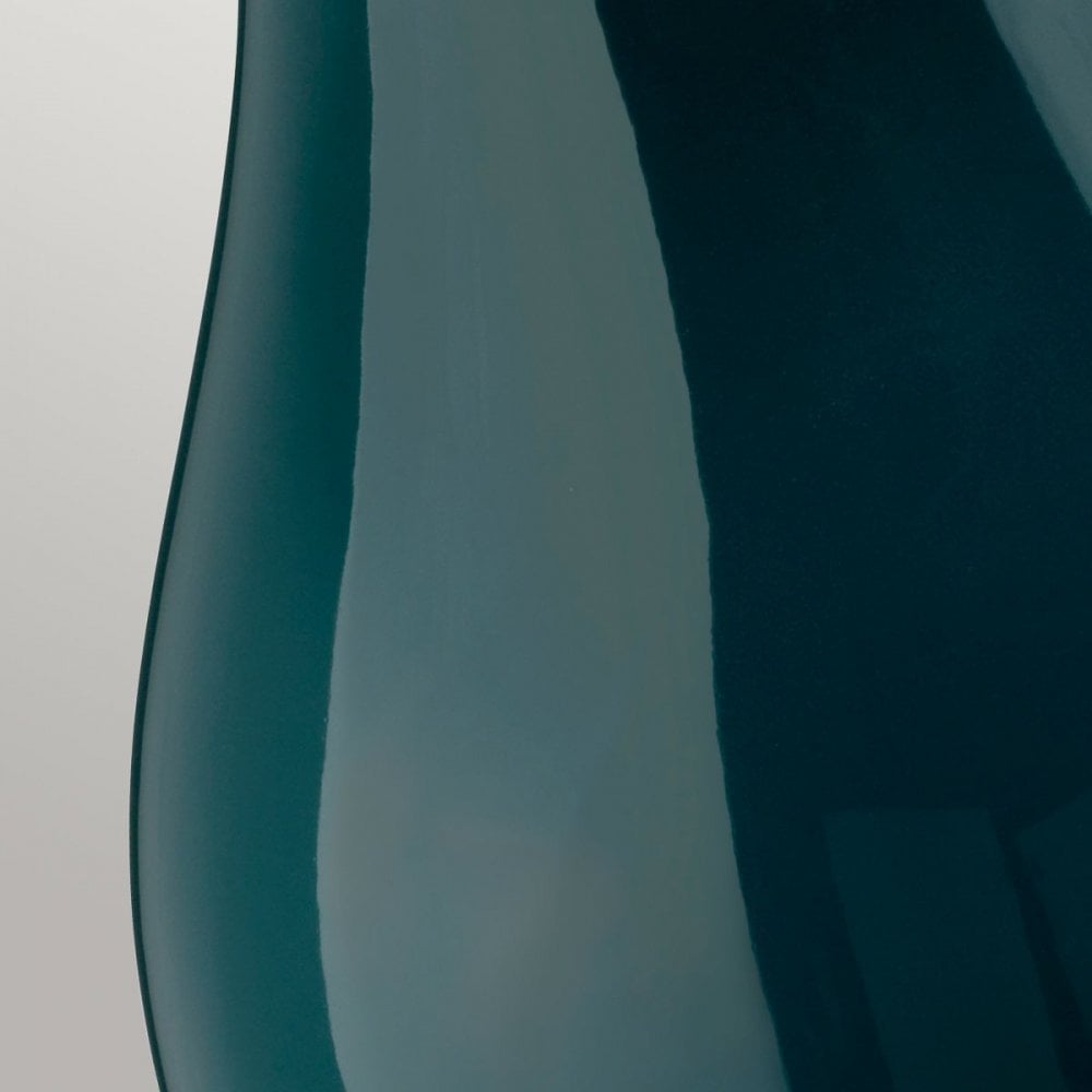 Havering Azure-Turquoise table Lamp & Shade by Quintiesse