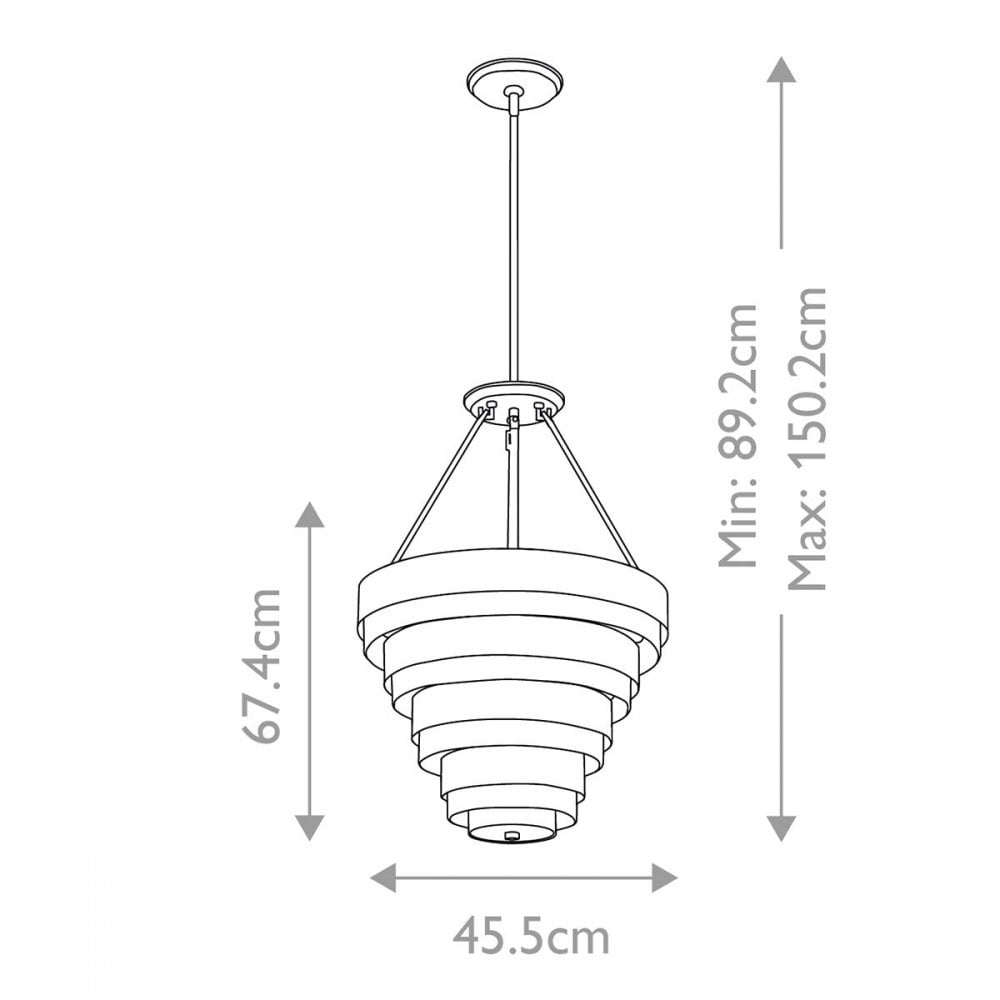 Echelon Heritage Brass Pendant Light by Quintiesse