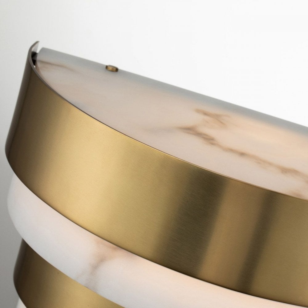Echelon Heritage Brass LED Wall Light by Quintiesse