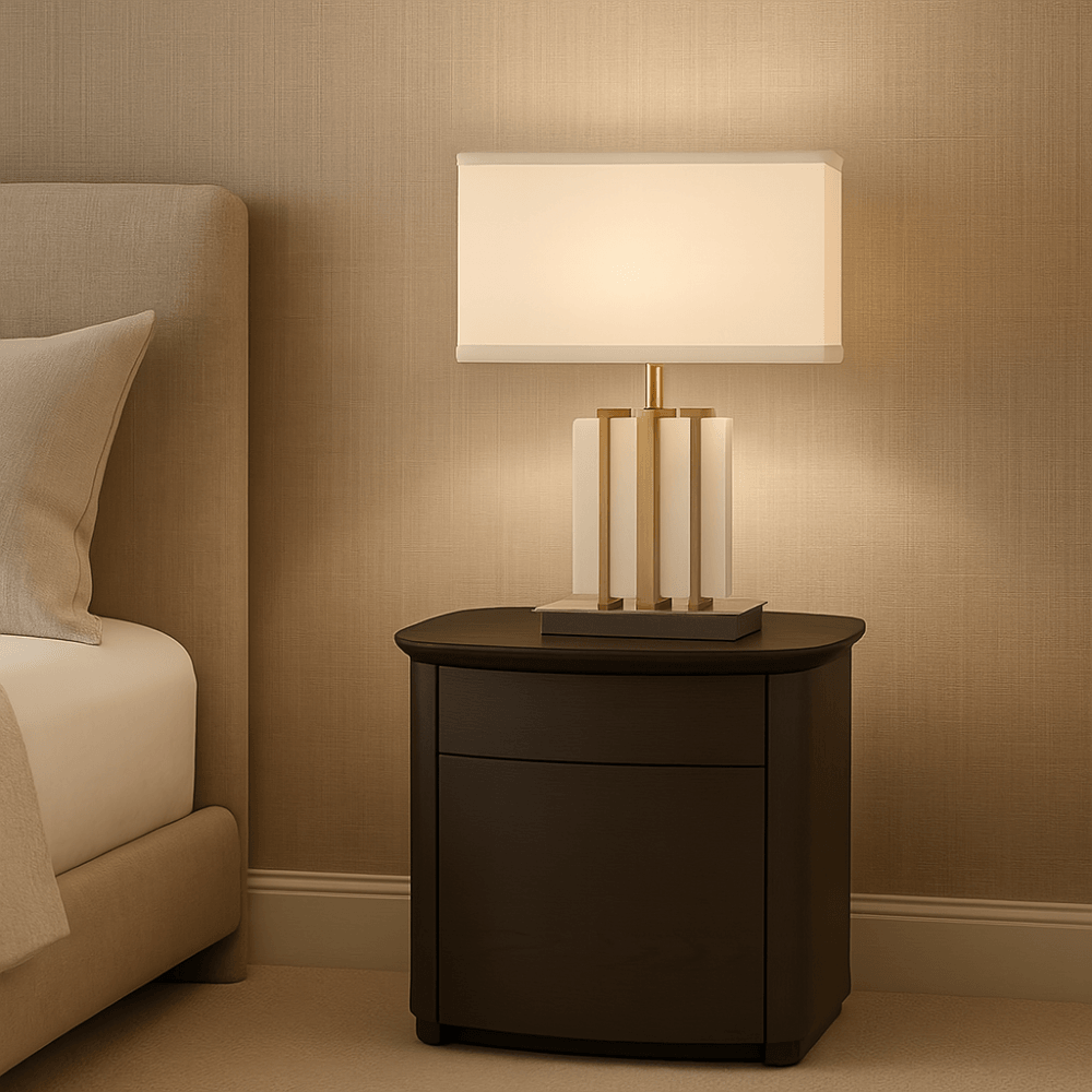Blade Smoke Oak Bedside Table by Tommy Franks