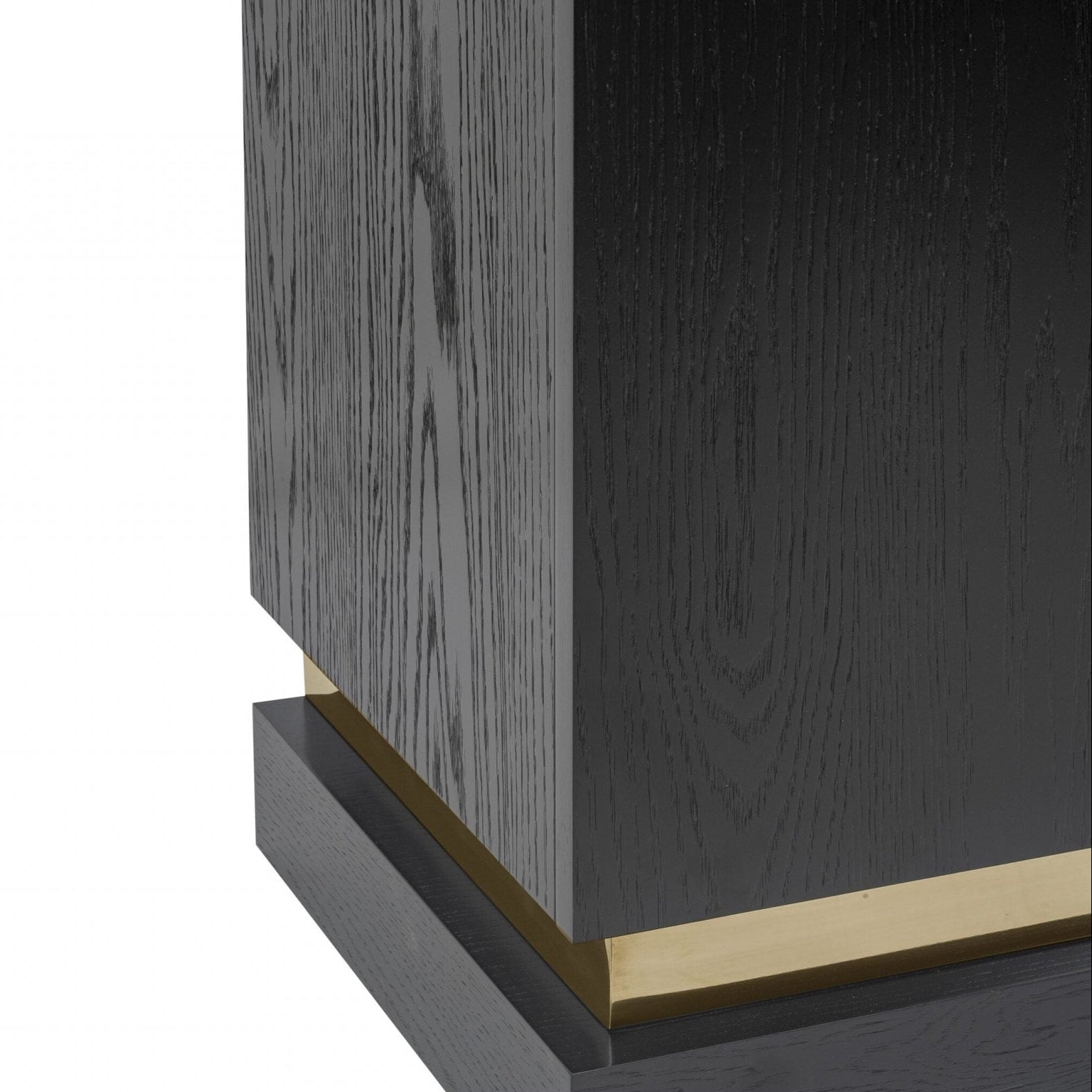 Belmond Wenge Oak Wood & Polished Brass Sideboard by Liang & Eimil