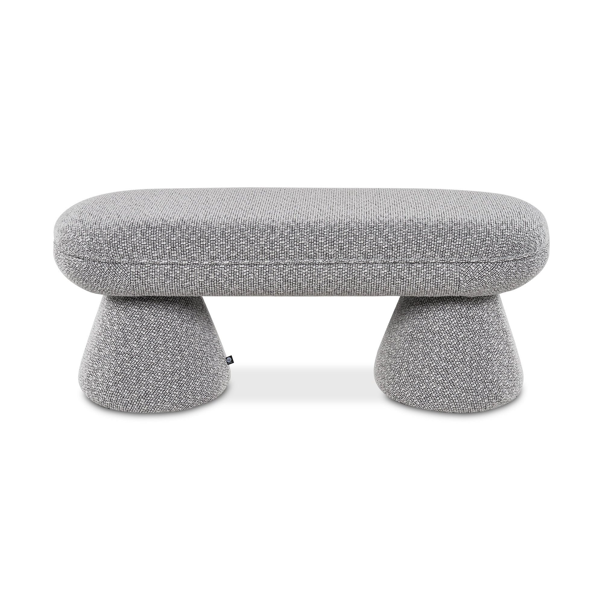 Cusco Solo Black Fabric Bench Seat by Liang & Eimil