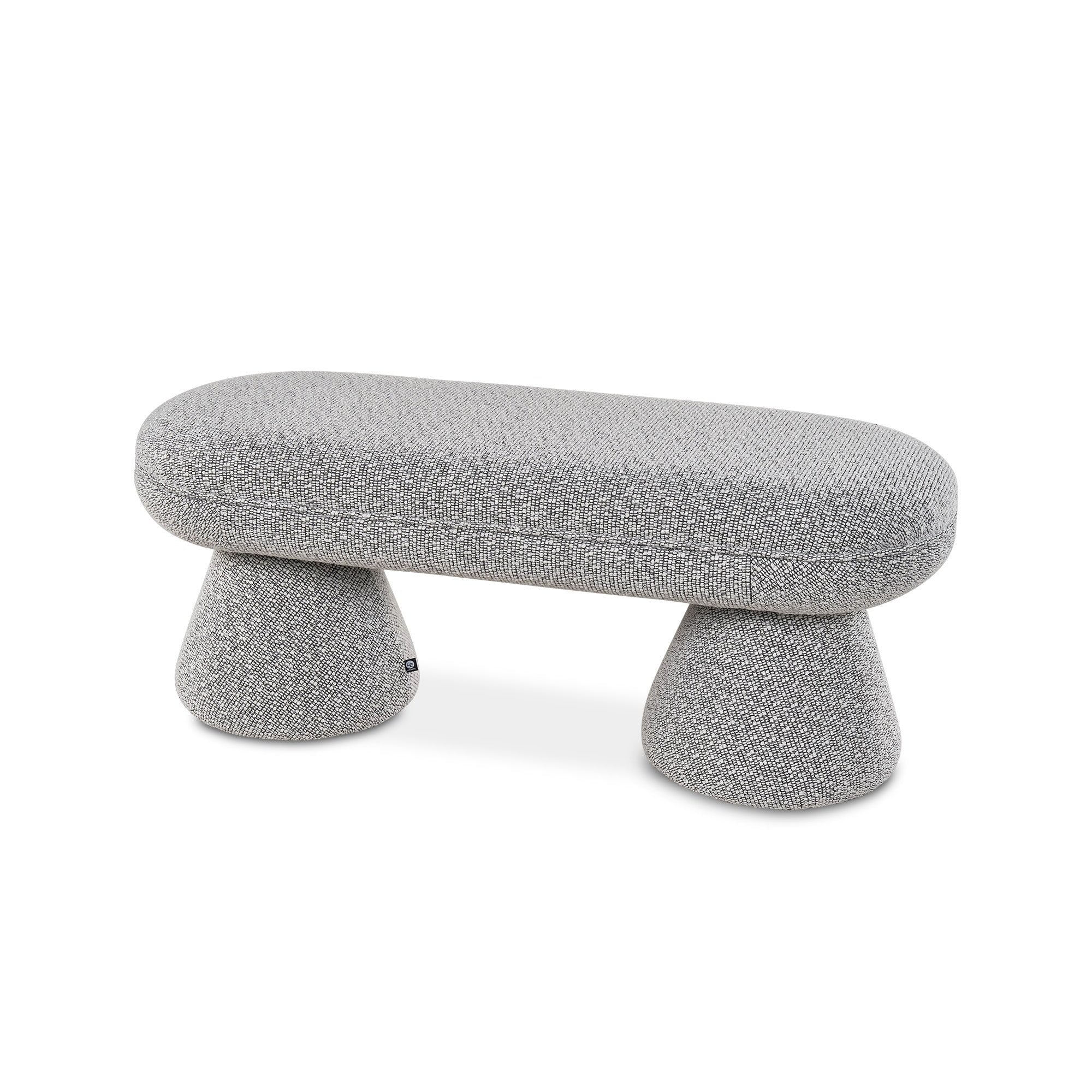 Cusco Solo Black Fabric Bench Seat by Liang & Eimil