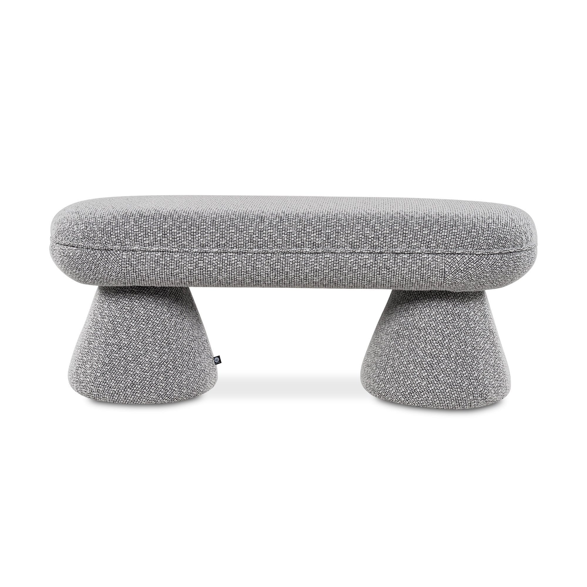 Cusco Solo Black Fabric Bench Seat by Liang & Eimil