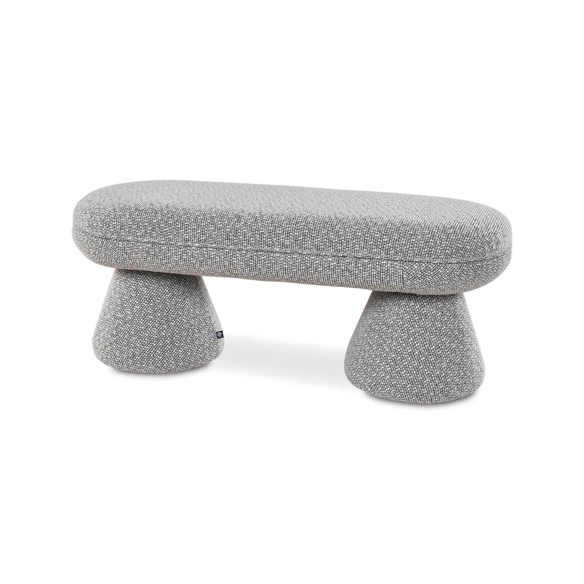 Cusco Solo Black Fabric Bench Seat by Liang & Eimil
