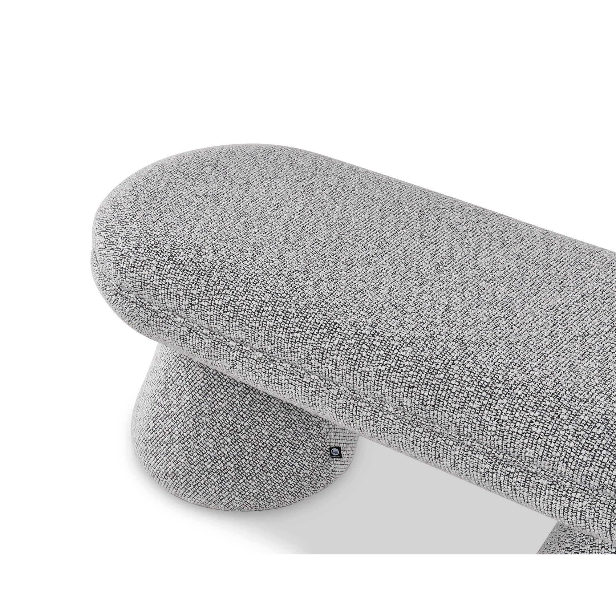 Cusco Solo Black Fabric Bench Seat by Liang & Eimil