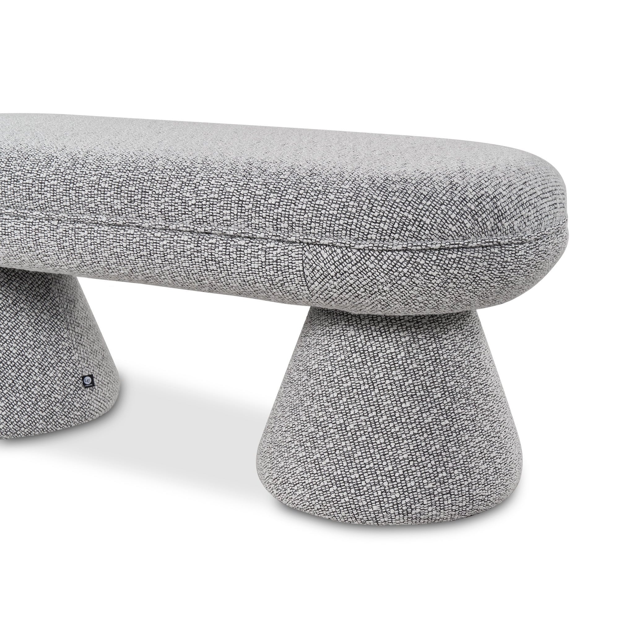 Cusco Solo Black Fabric Bench Seat by Liang & Eimil