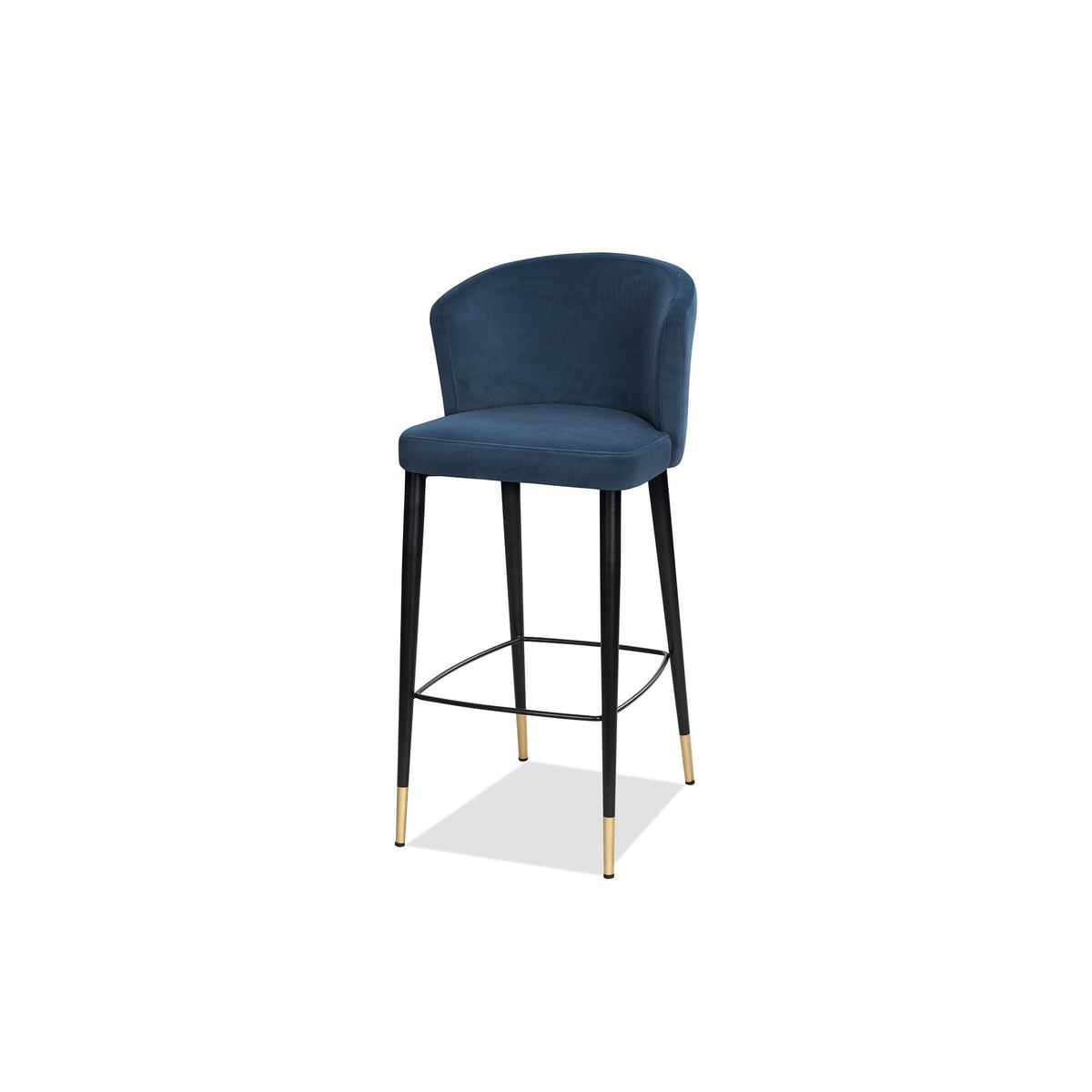Elica Gainsborough Cobalt Blue Velvet Bar Stool – Decorum Interiors