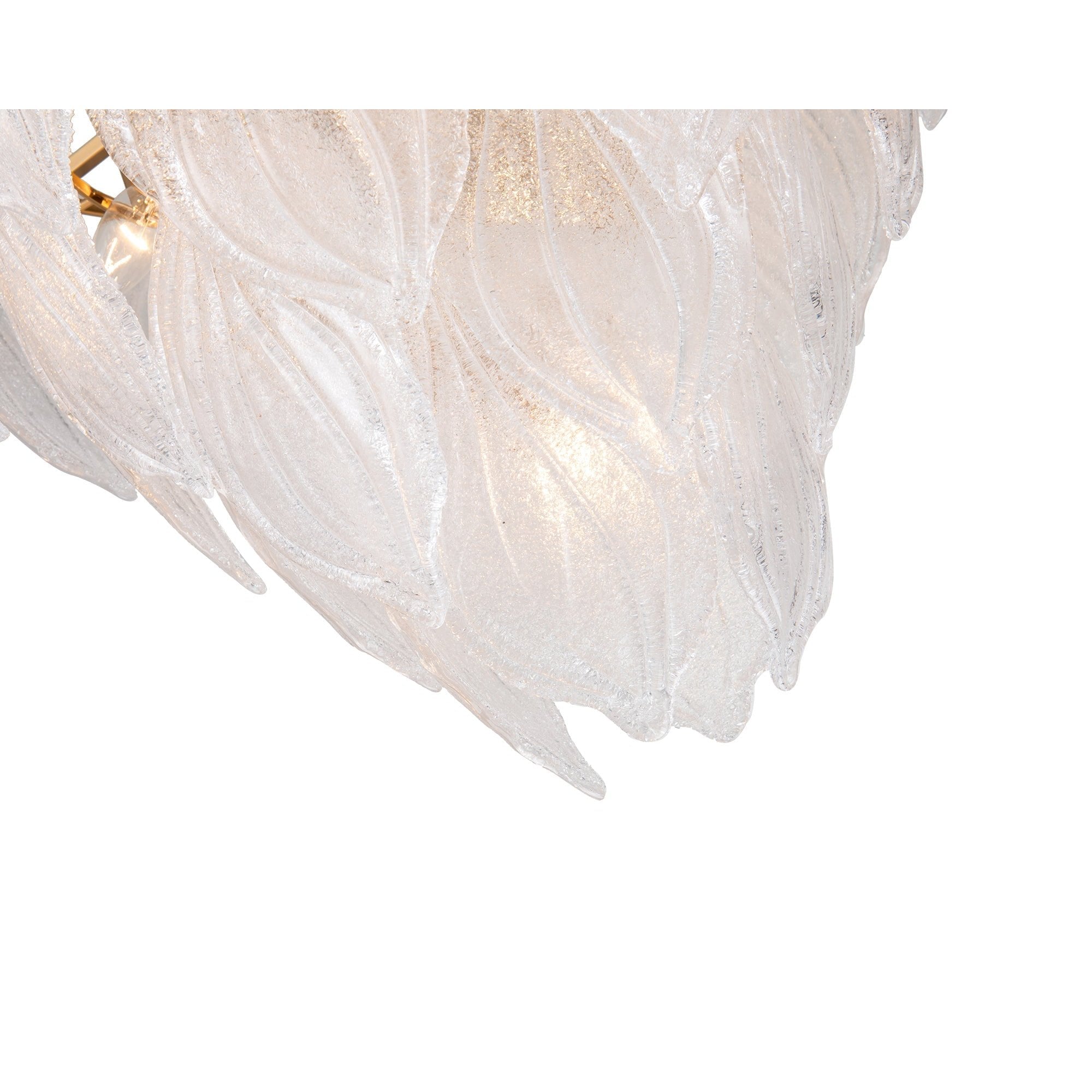 Gina Brushed Brass & Cast Glass Ceiling Pendant Light by Liang & Eimil