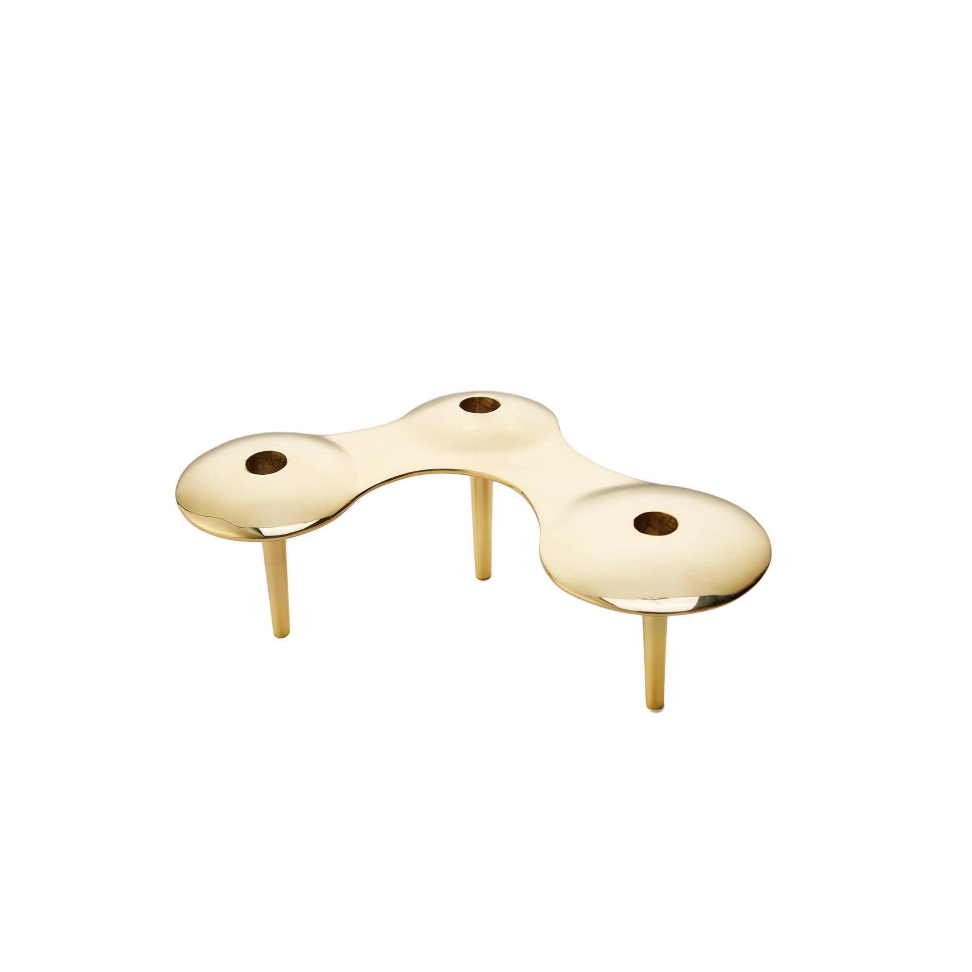 Gold Pools Polished Brass Candle Holder by Liang & Eimil
