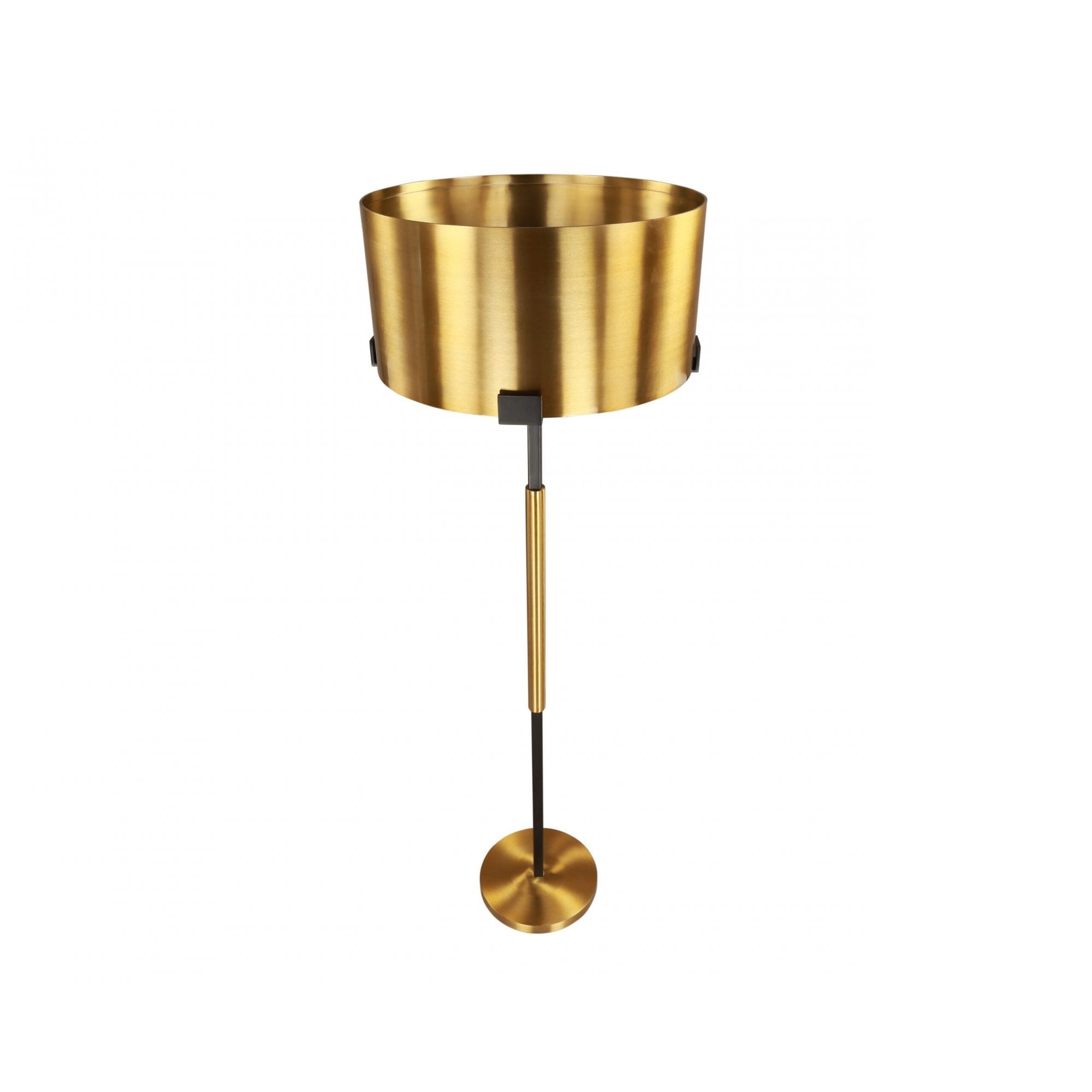Hamilton Brushed Brass & Matt Black Floor Lamp by Liang & Eimil