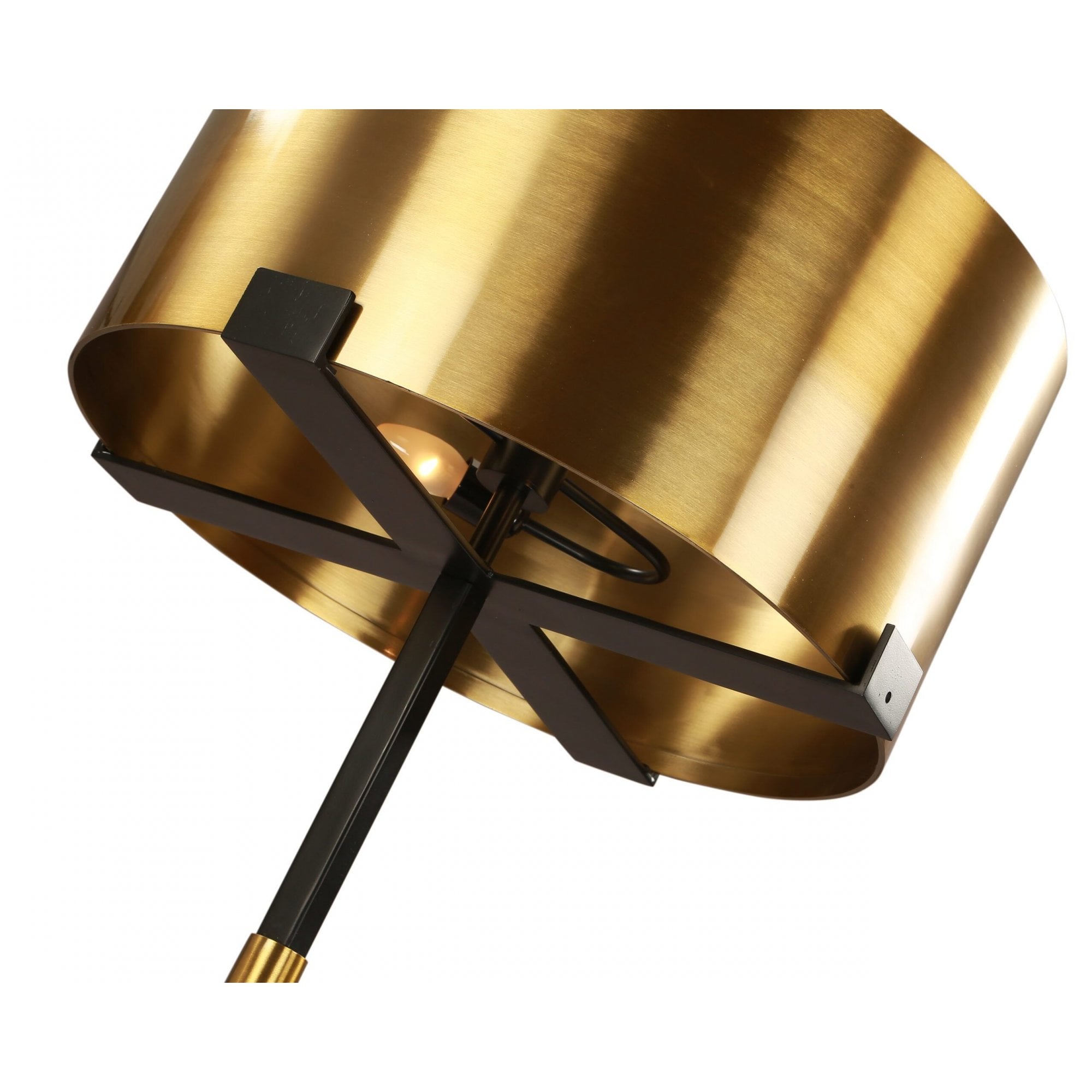 Hamilton Brushed Brass & Matt Black Floor Lamp by Liang & Eimil