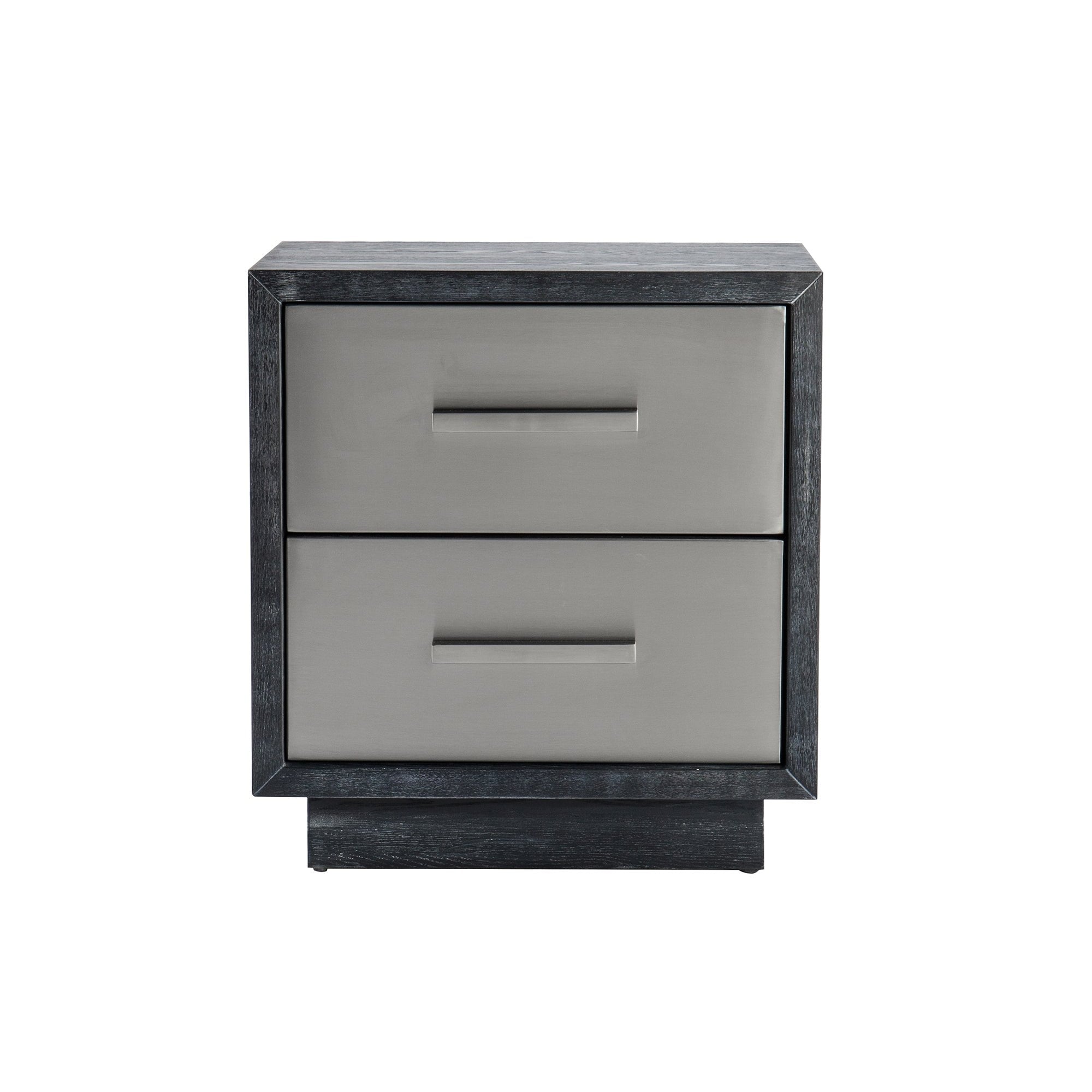 Camden I Ebony Cerused Ash Wood Bedside Table by Liang & Eimil
