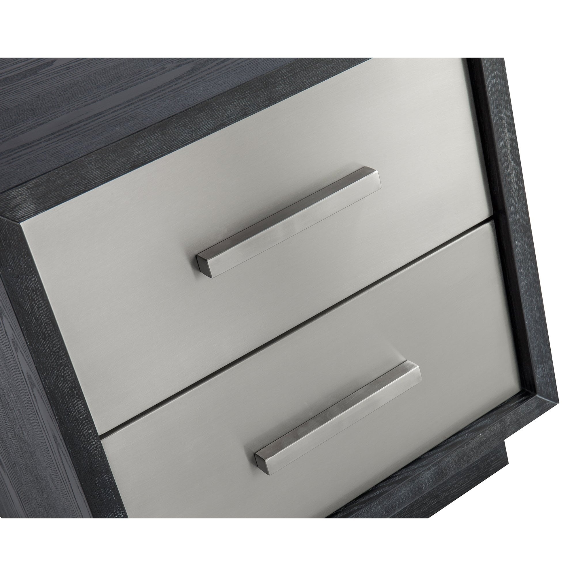 Camden I Ebony Cerused Ash Wood Bedside Table by Liang & Eimil