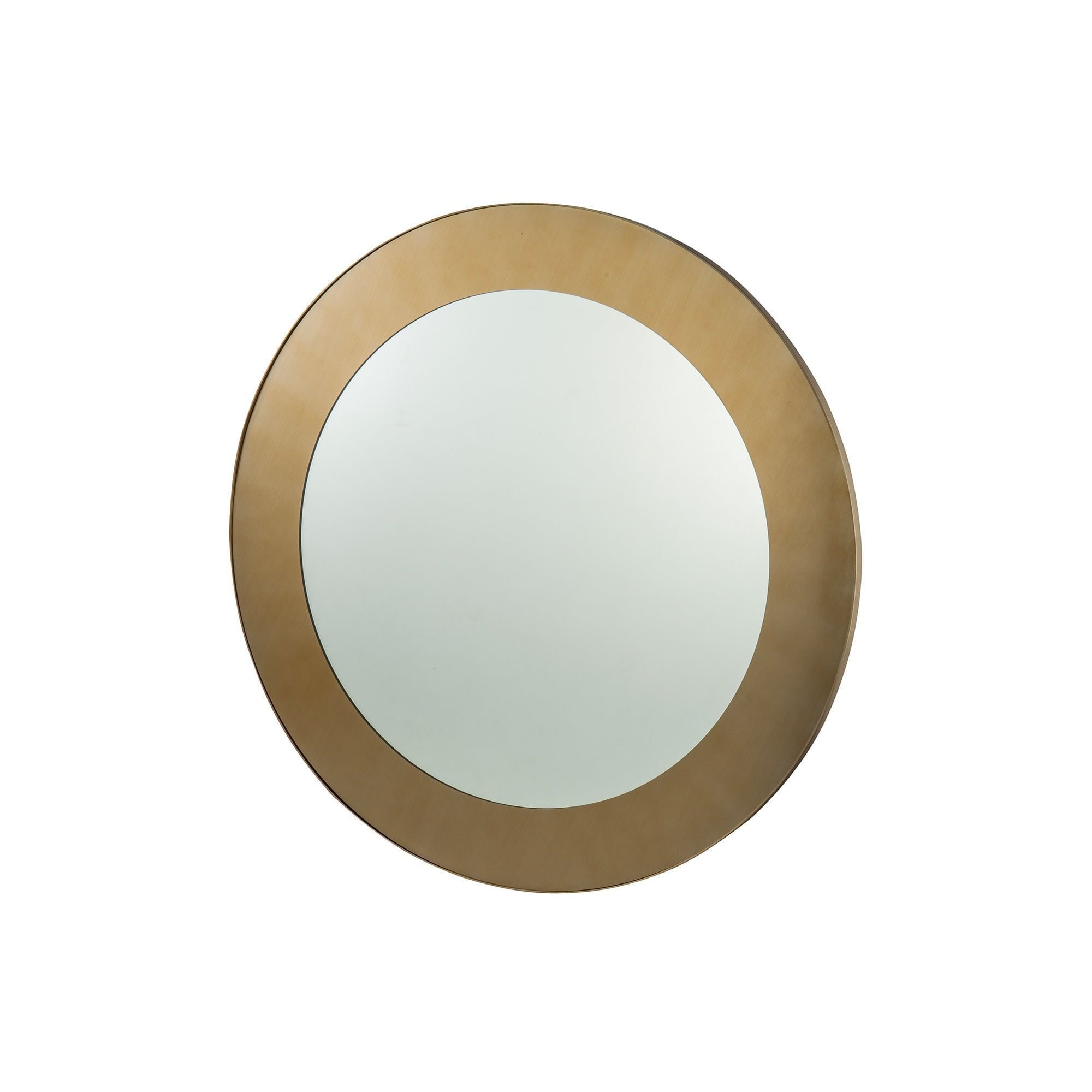 Camden Brushed Brass Circular Mirror by Liang & Eimil