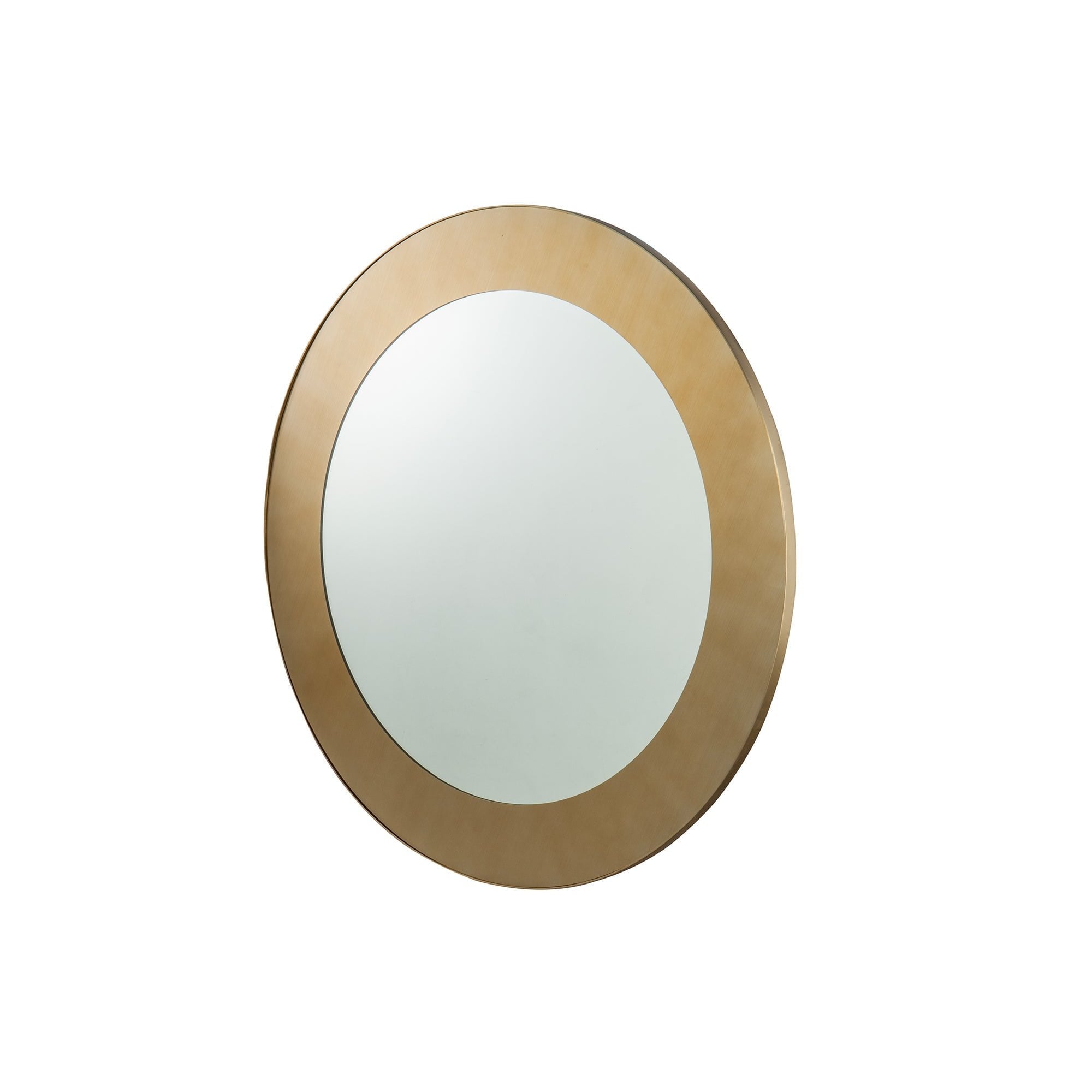 Camden Brushed Brass Circular Mirror by Liang & Eimil
