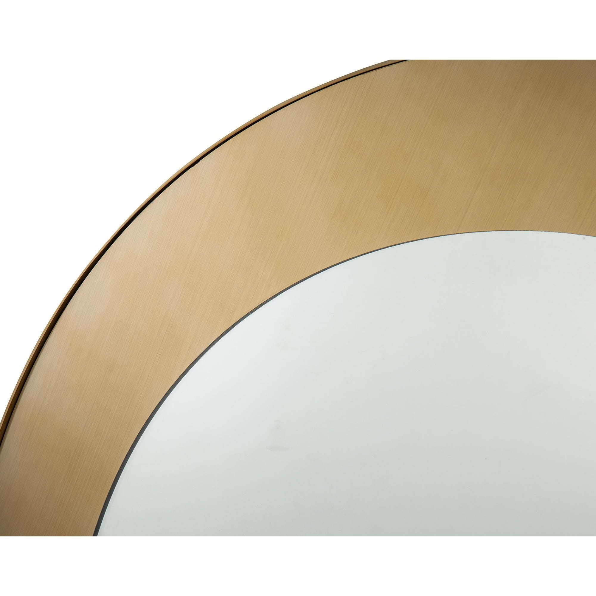 Camden Brushed Brass Circular Mirror by Liang & Eimil