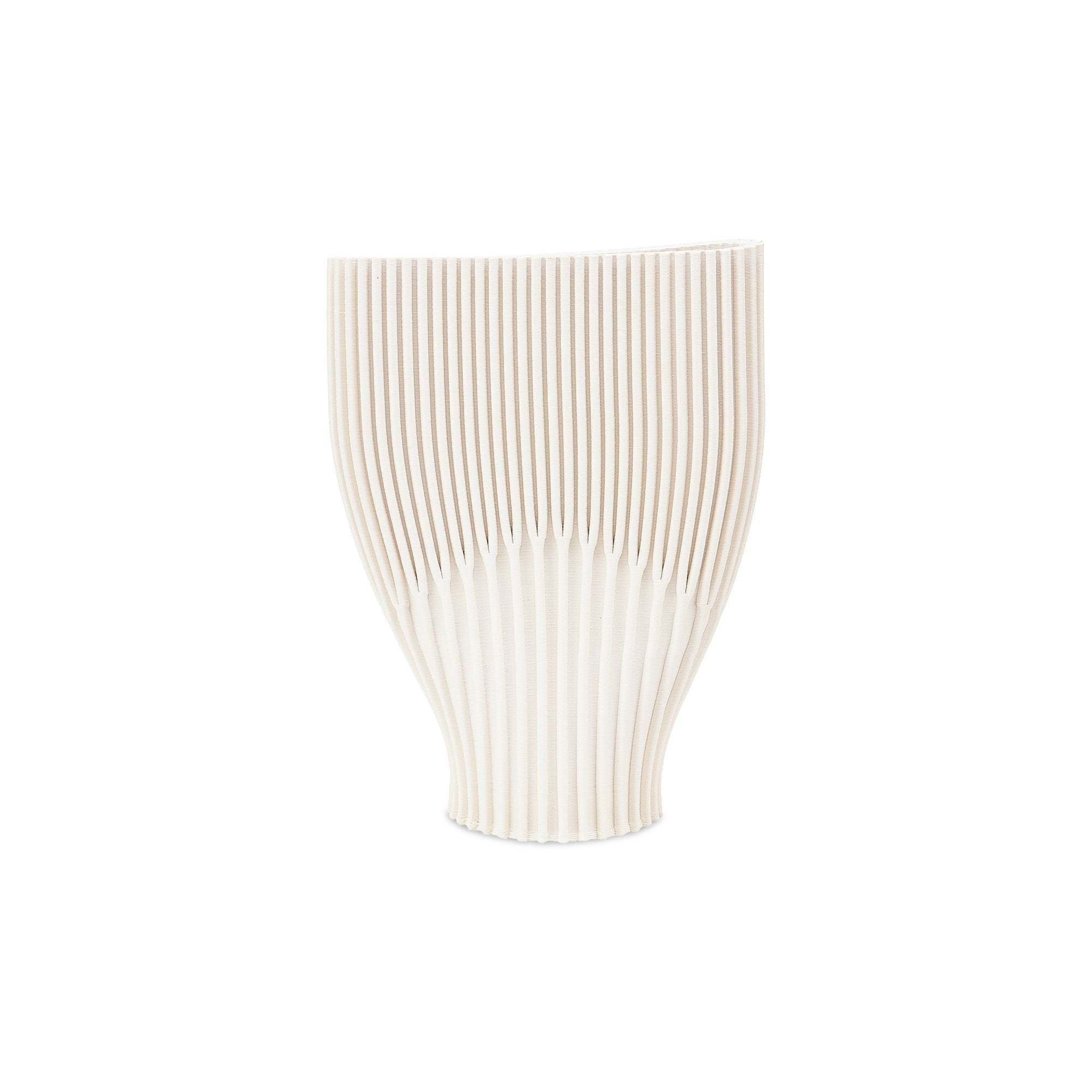 Carreto White Ceramic Vase by Liang & Eimil