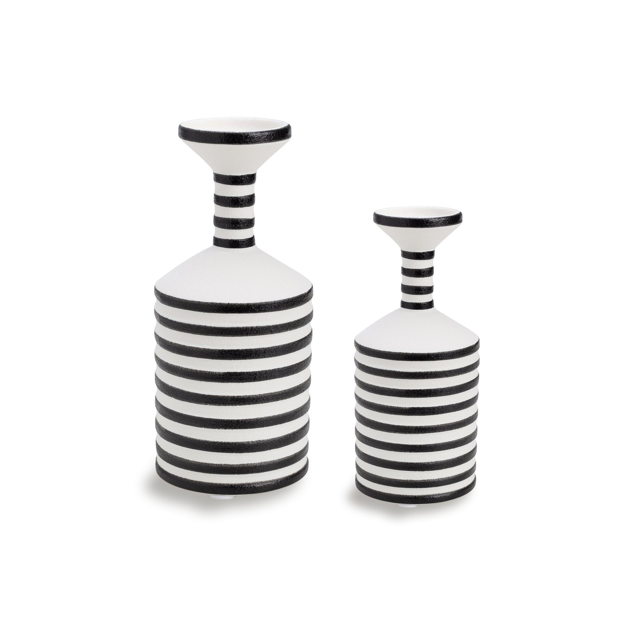 Caslon Black & White Vase (set of 2) by Liang & Eimil