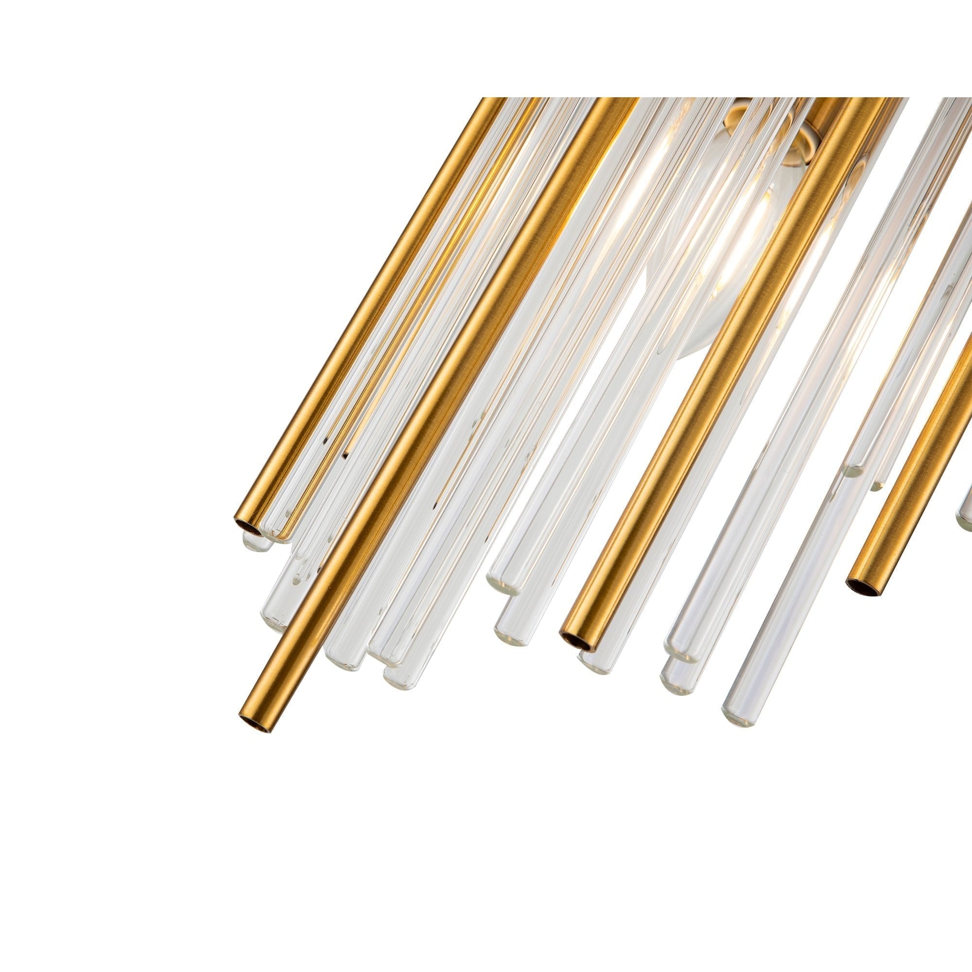 Clarins Brushed Brass & Glass Wall Light by Liang & Eimil