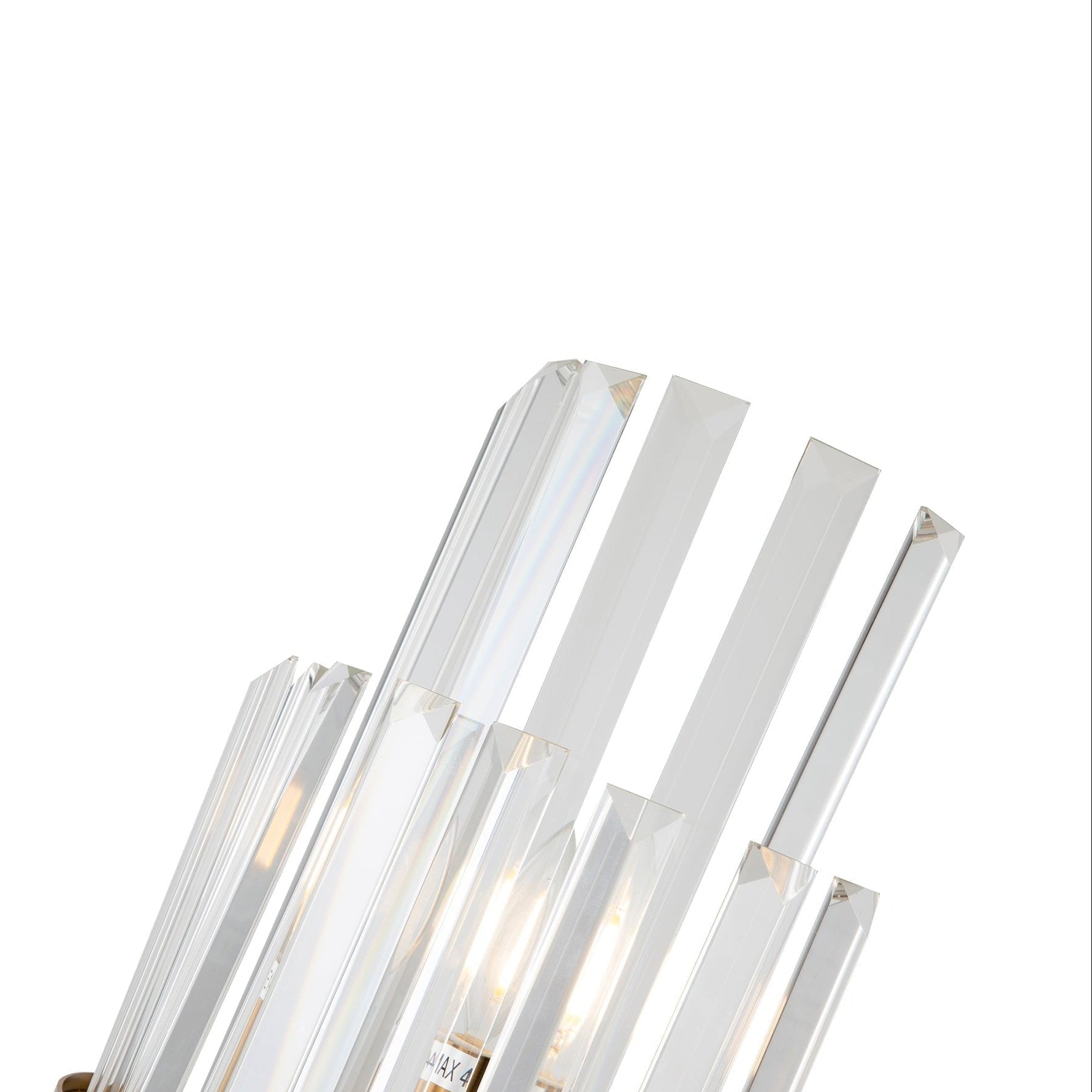 Clarins Matt Black Steel & Clear Glass Wall Light by Liang & Eimil