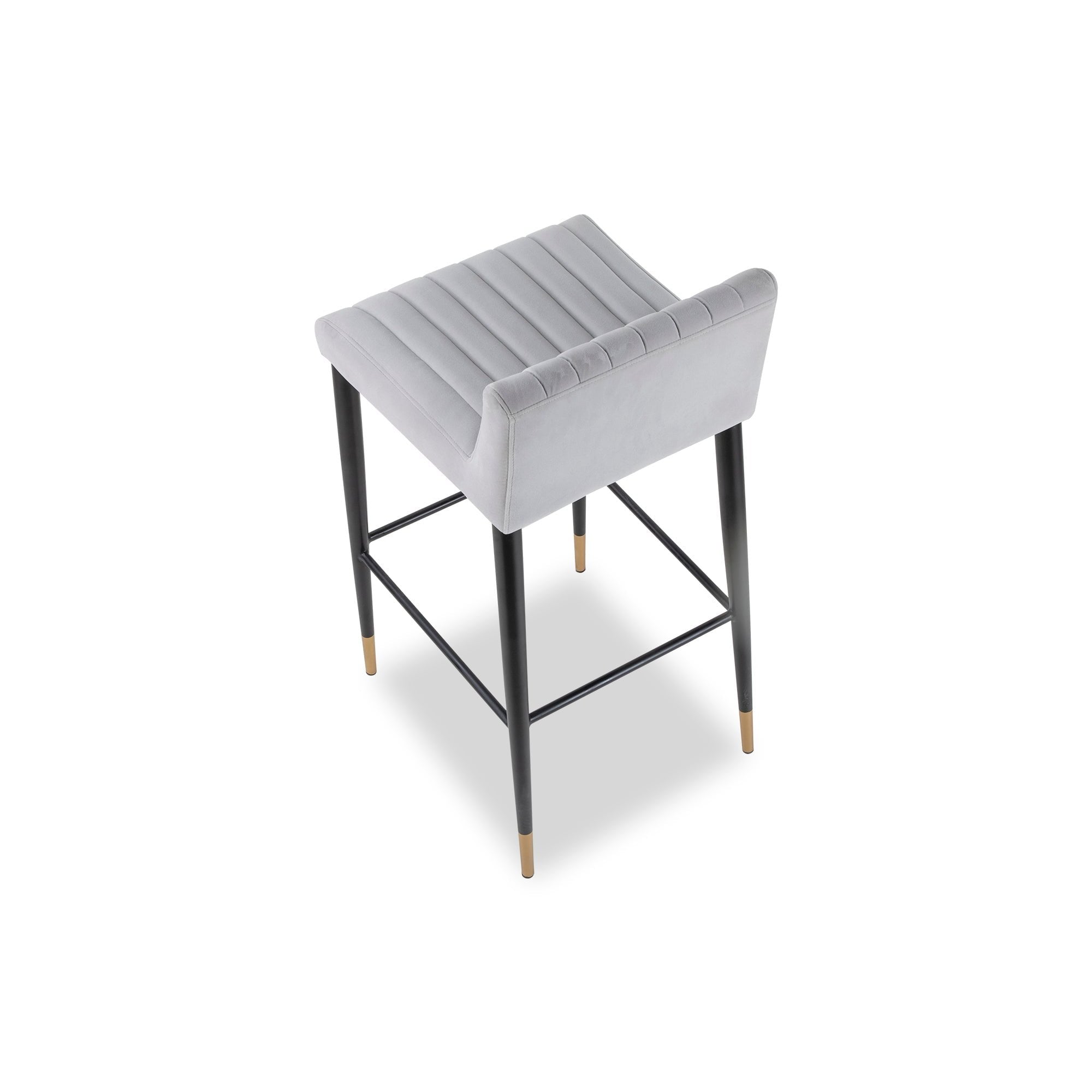Coltrane Toscana Misty Velvet Bar Stool by Liang & Eimil