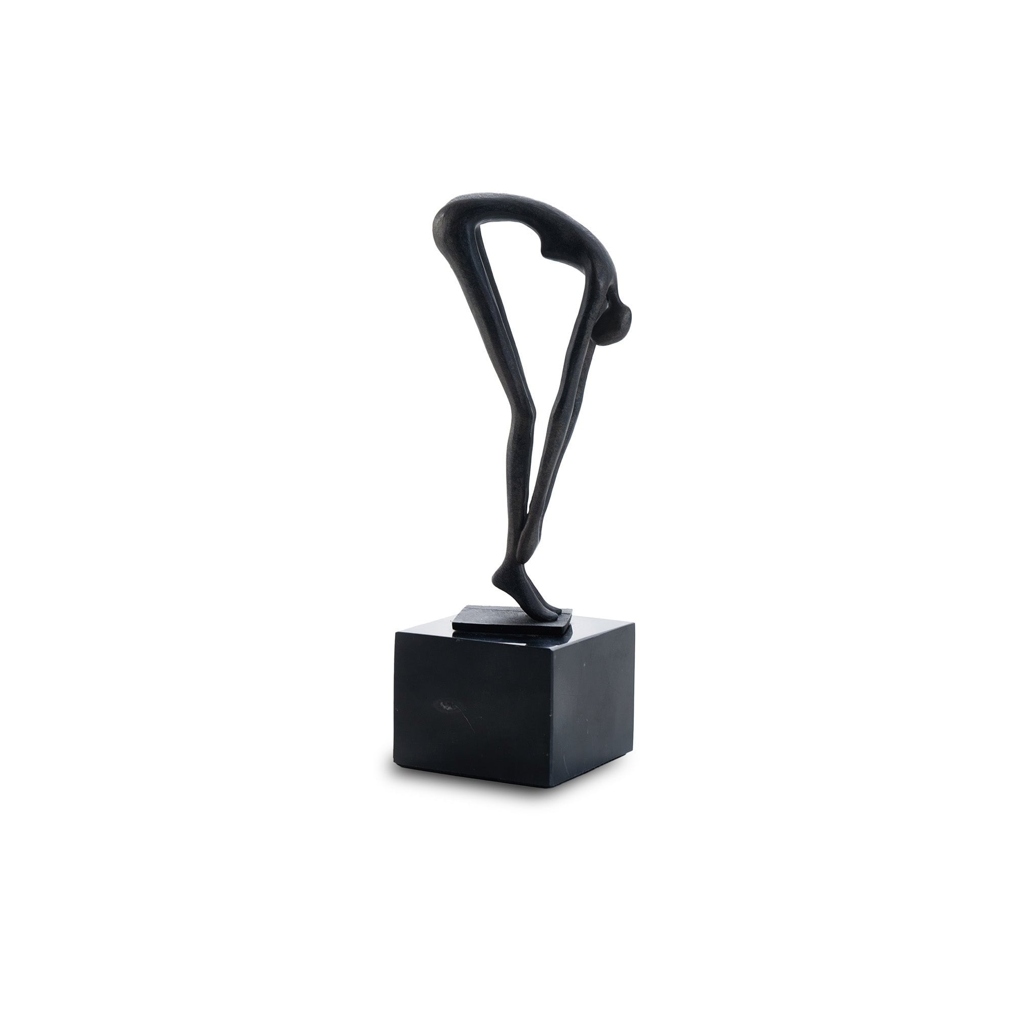 Mauro Black Alloy & Marble Sculpture by Liang & Eimil