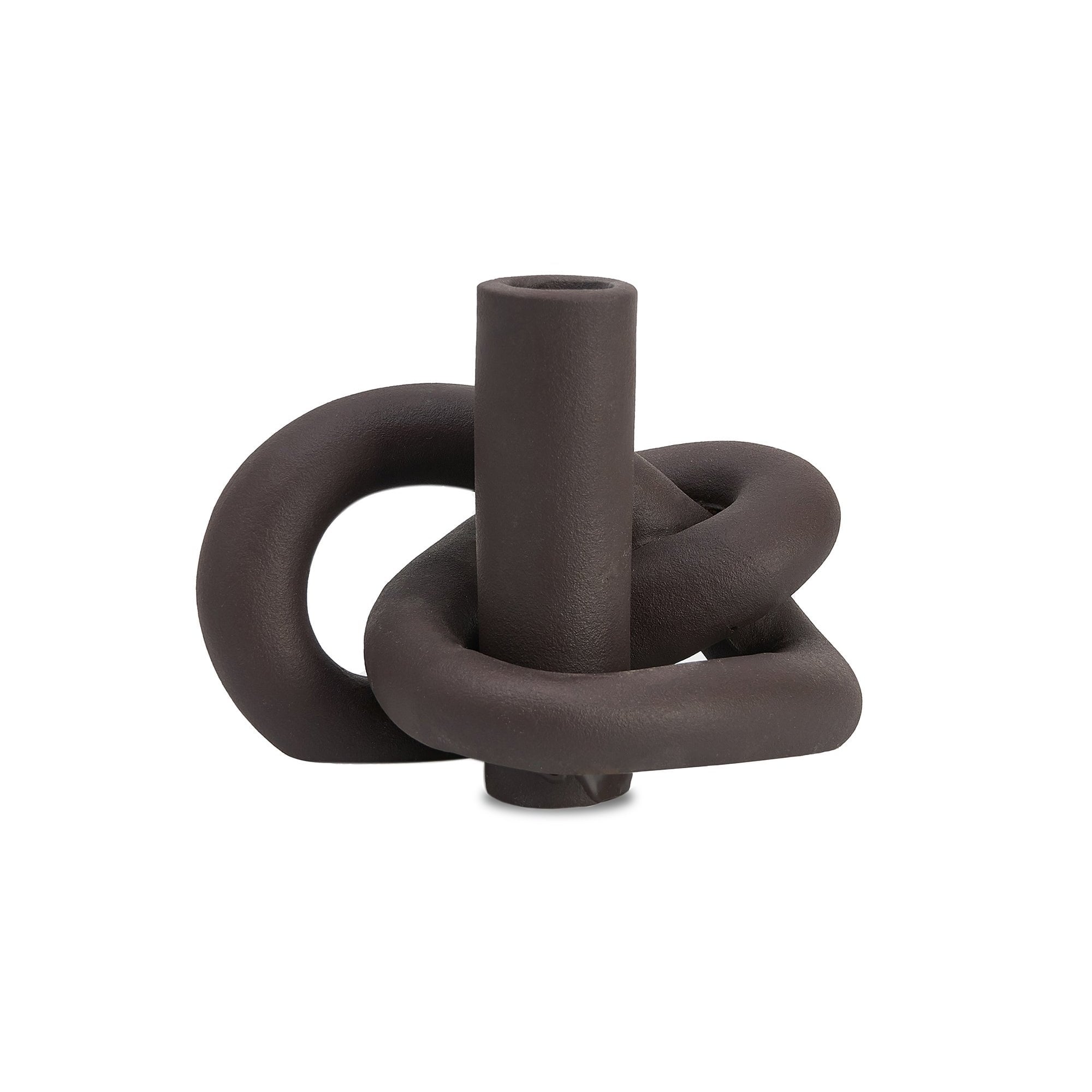 Medusa Earth Brown Candle Stick Holder by Liang & Eimil