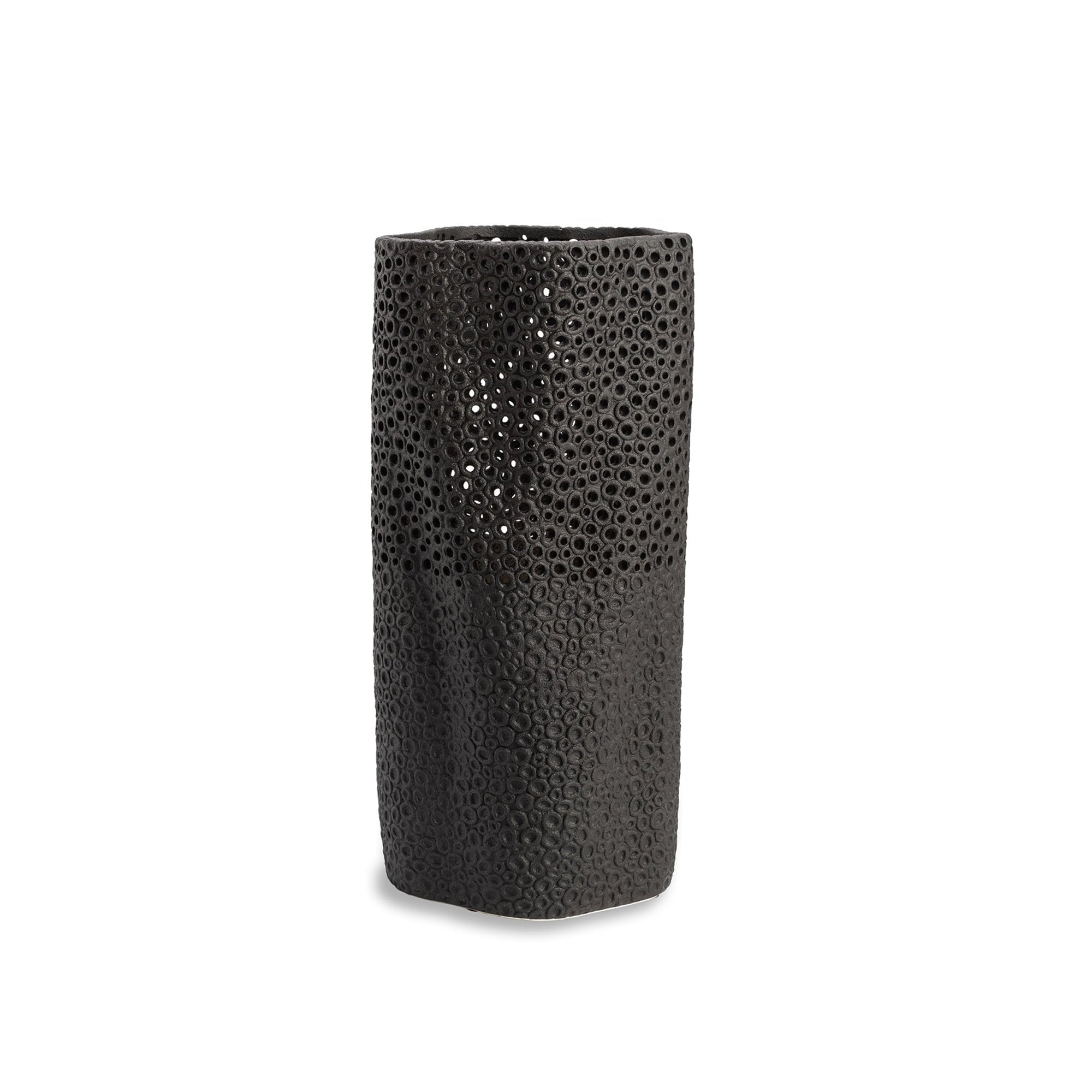 Mell Black Ceramic Vase by Liang & Eimil