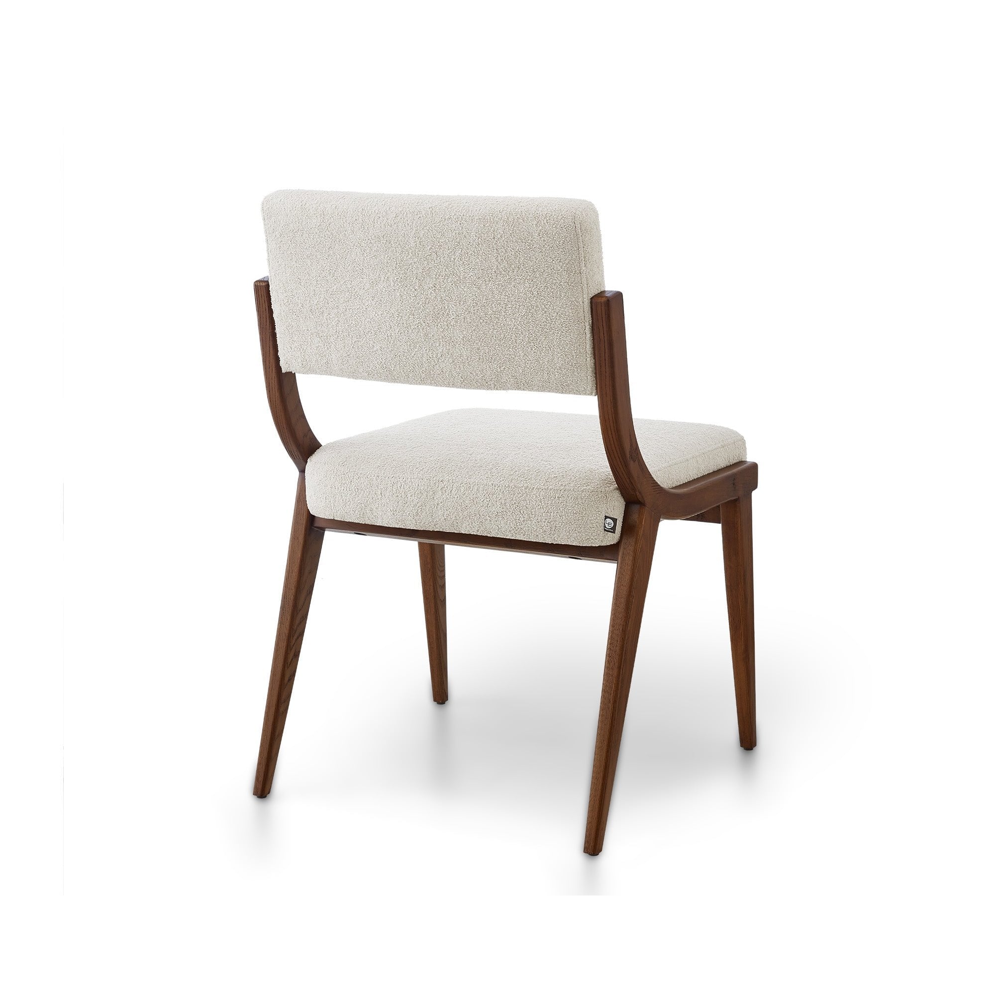 Miami Solid Wood & Lander Shade Fabric Dining Chair by Liang & Eimil