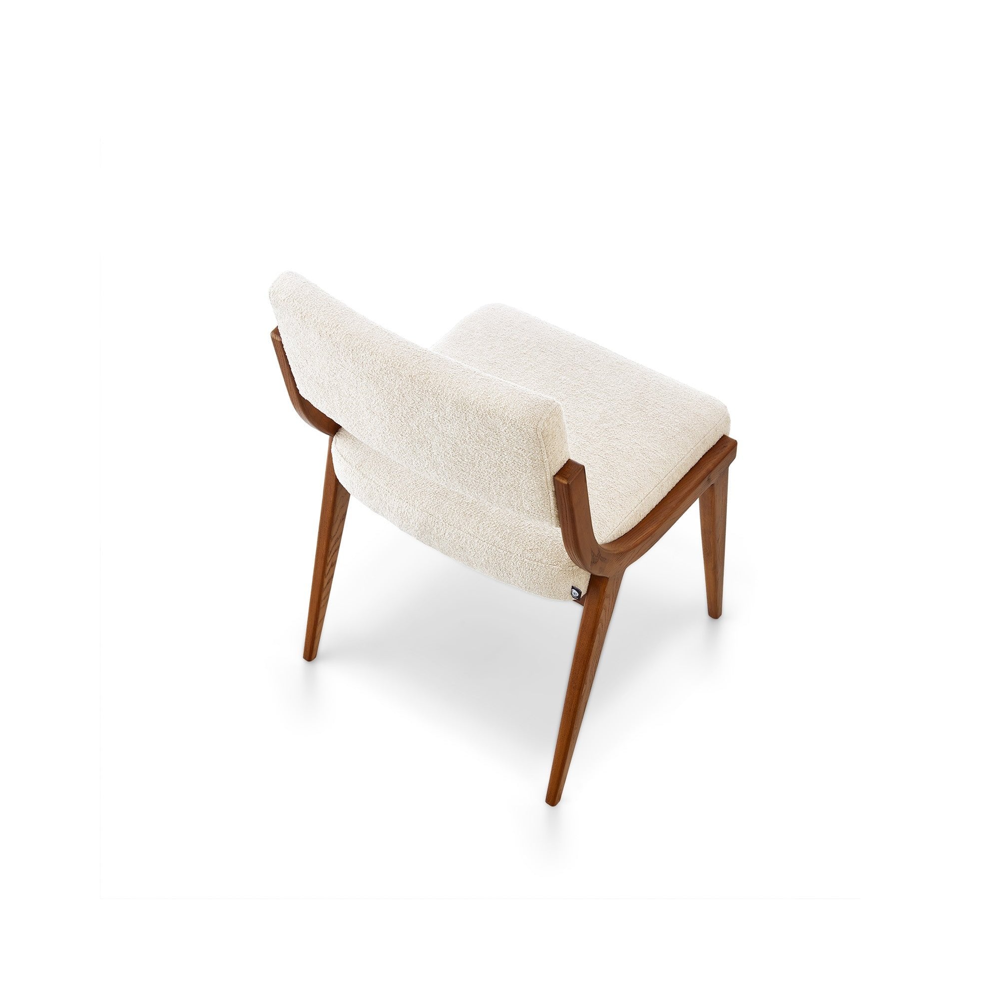 Miami Solid Wood & Lander Shade Fabric Dining Chair by Liang & Eimil