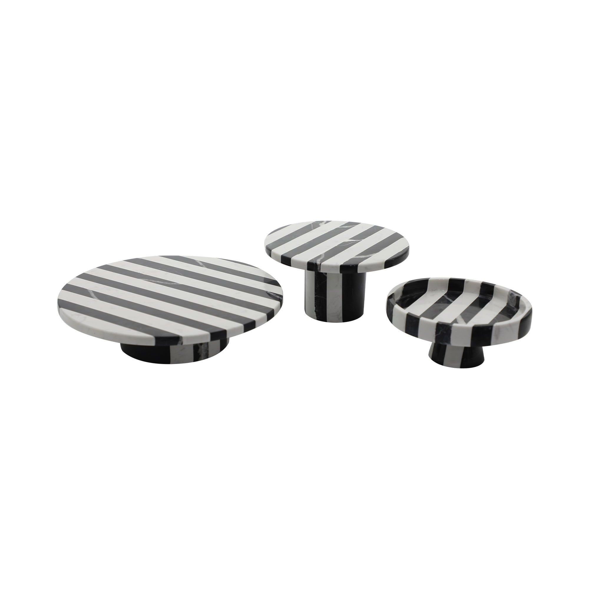 Monochrome Black & White Marble Tray by Liang & Eimil