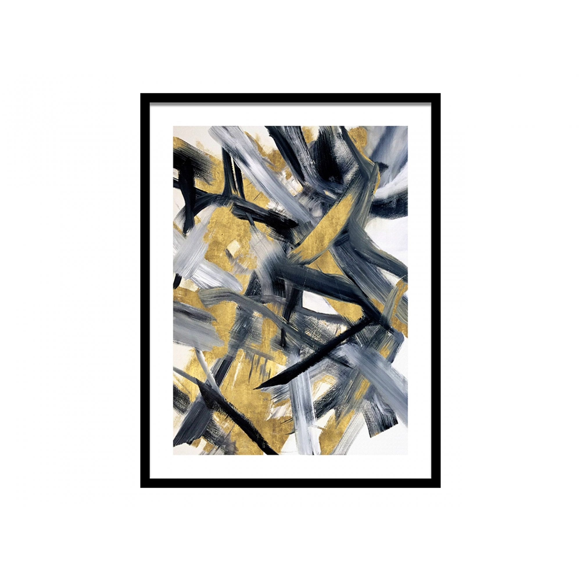 Nayman II Gold & Grey Print by Liang & Eimil