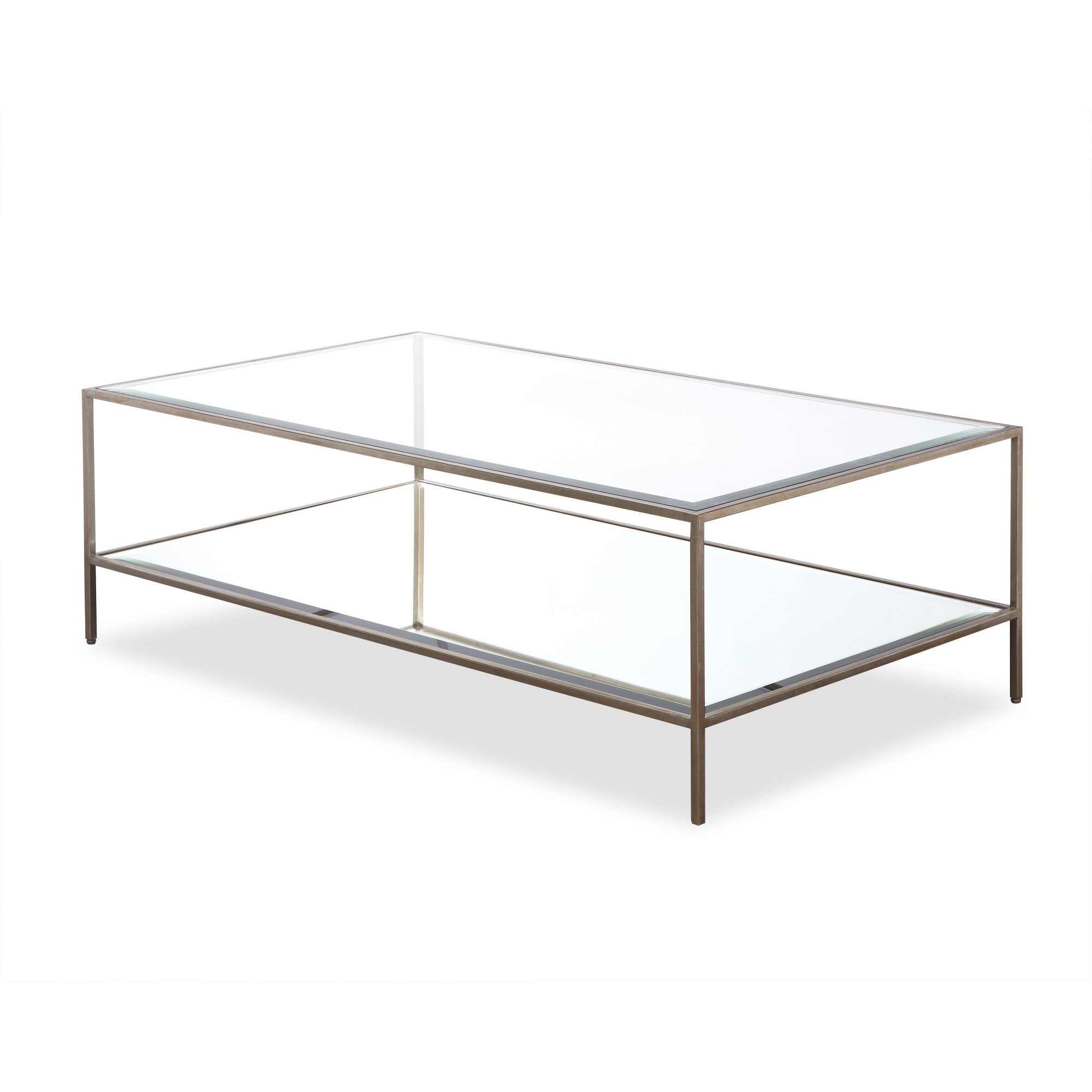Oliver Coffee Table Antique Silver & Glass - Outlet by Liang & Eimil