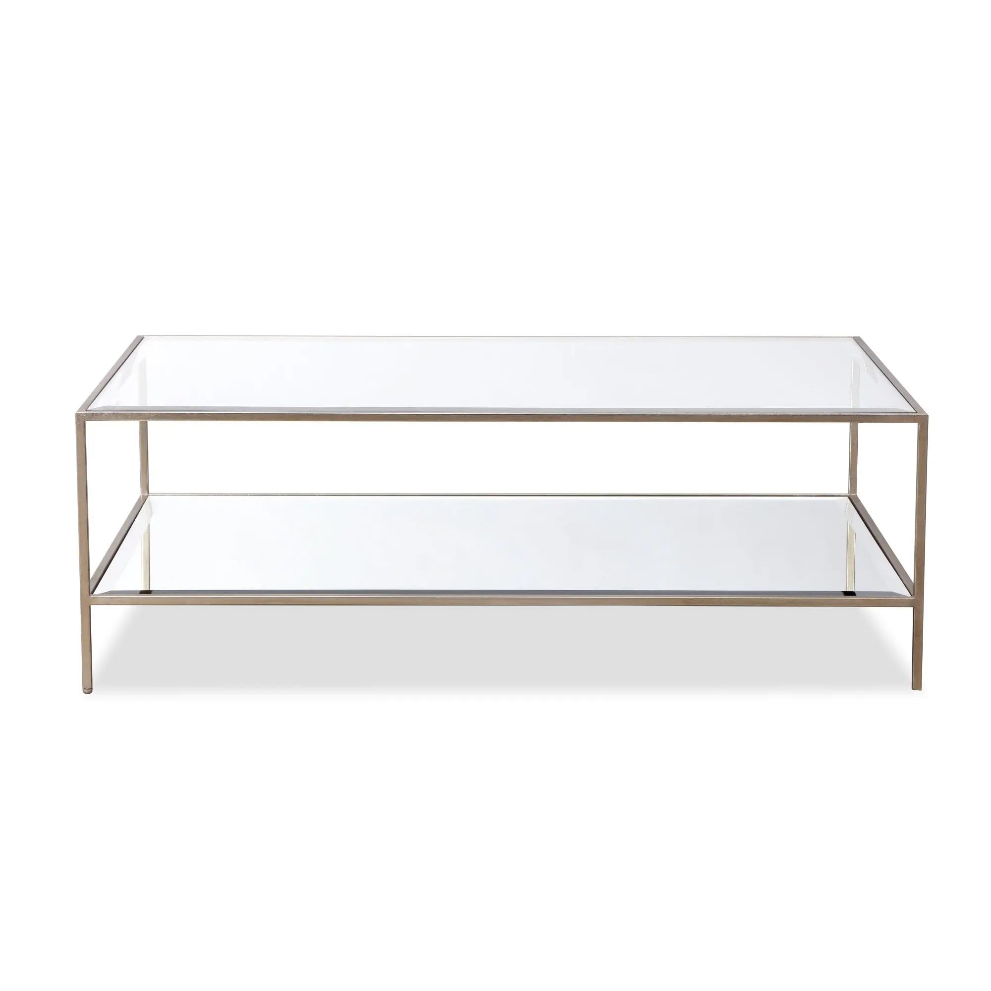 Oliver Coffee Table Antique Silver & Glass - Outlet by Liang & Eimil