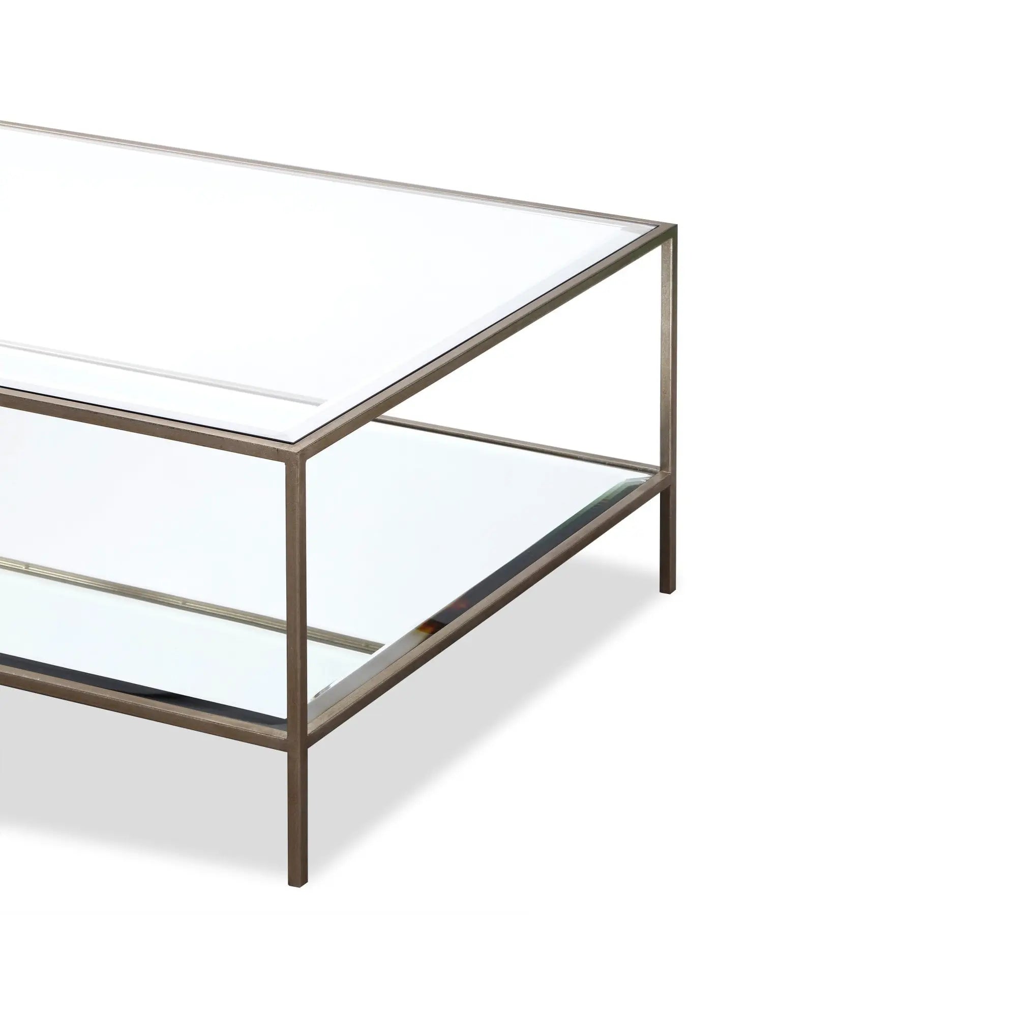 Oliver Coffee Table Antique Silver & Glass - Outlet by Liang & Eimil