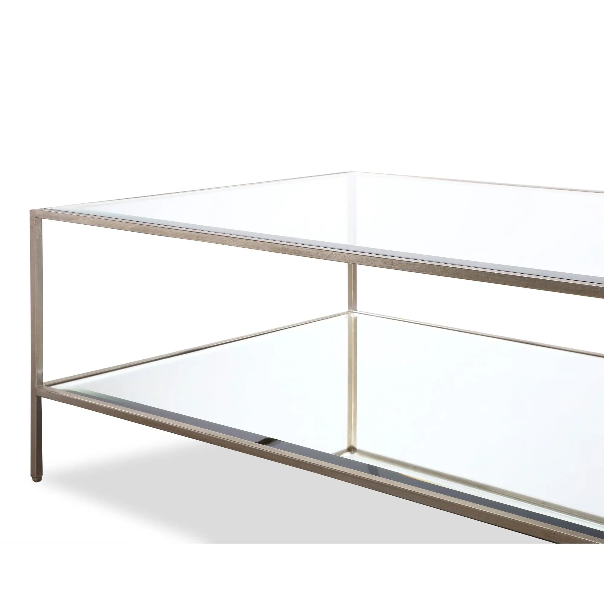 Oliver Coffee Table Antique Silver & Glass - Outlet by Liang & Eimil
