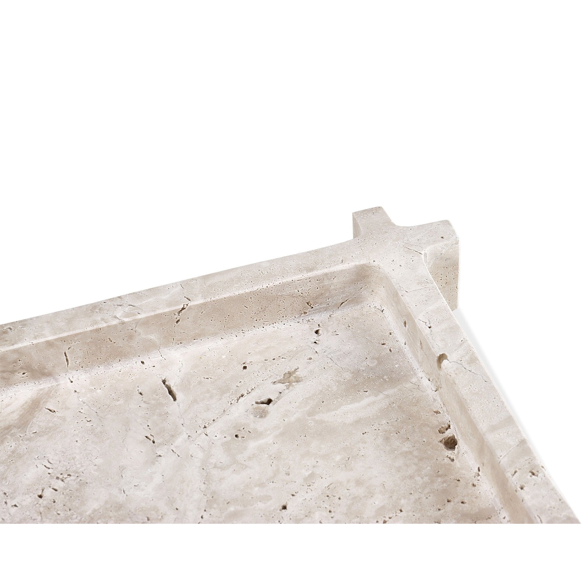 Roche Tray Beige Travertine by Liang & Eimil