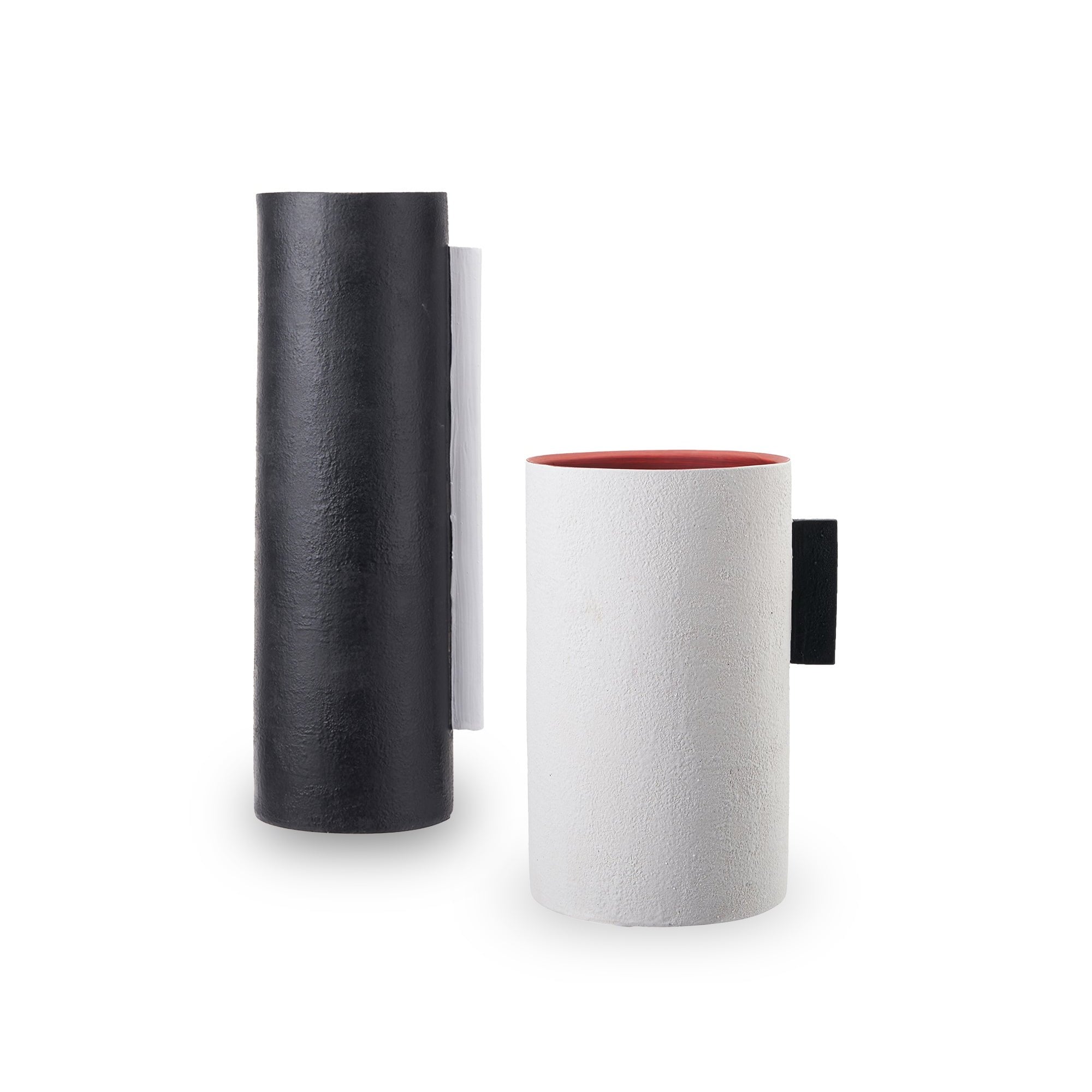 Santi II Ceramic Vase - White and Red by Liang & Eimil