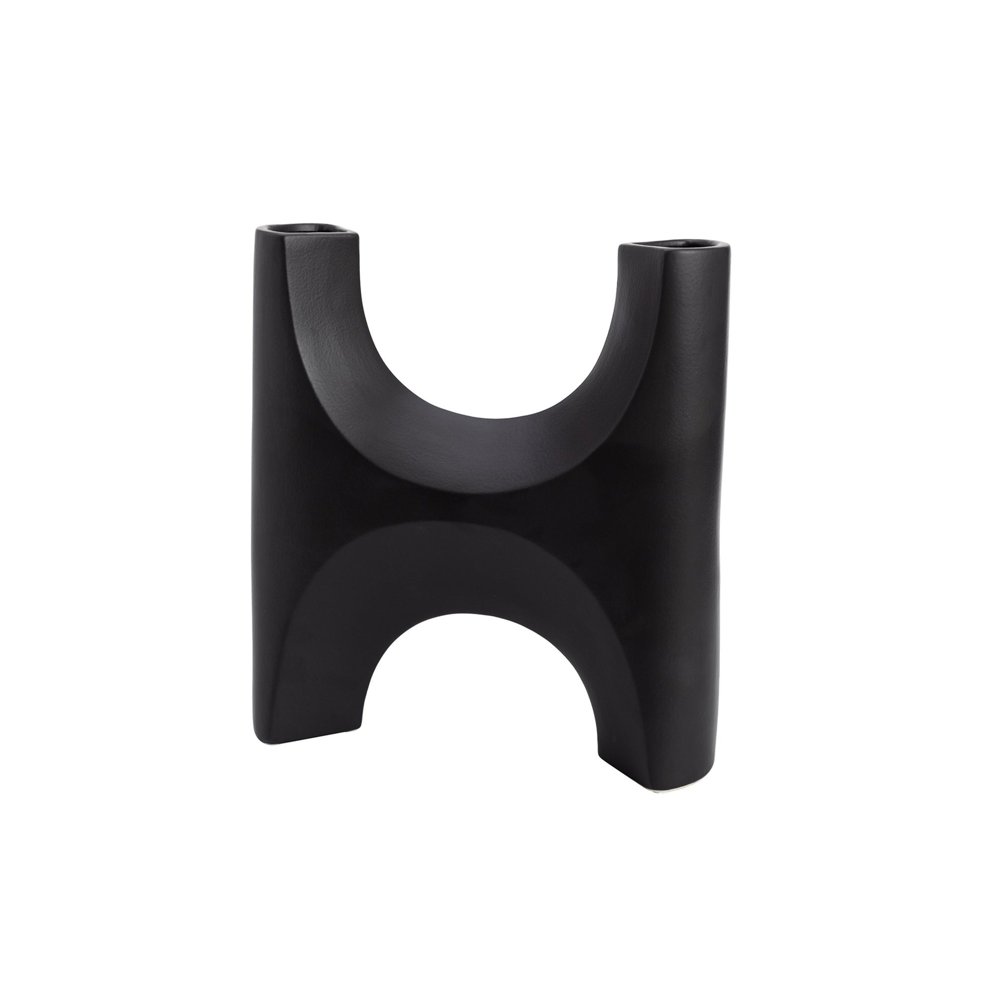 Savier Vase - Black Ceramic by Liang & Eimil