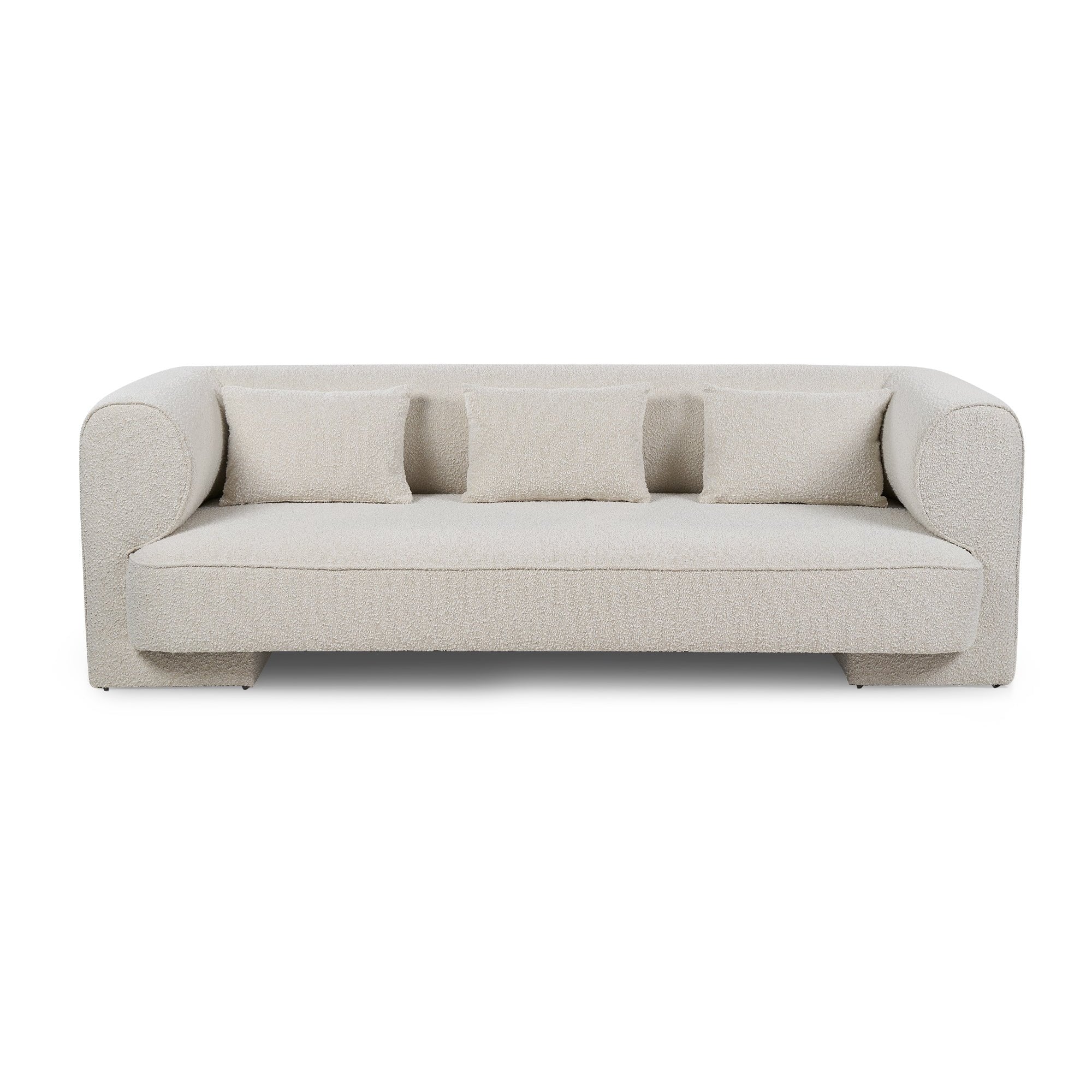 Mitho 3 Seater Boucle Sand II Fabric Sofa by Liang & Eimil