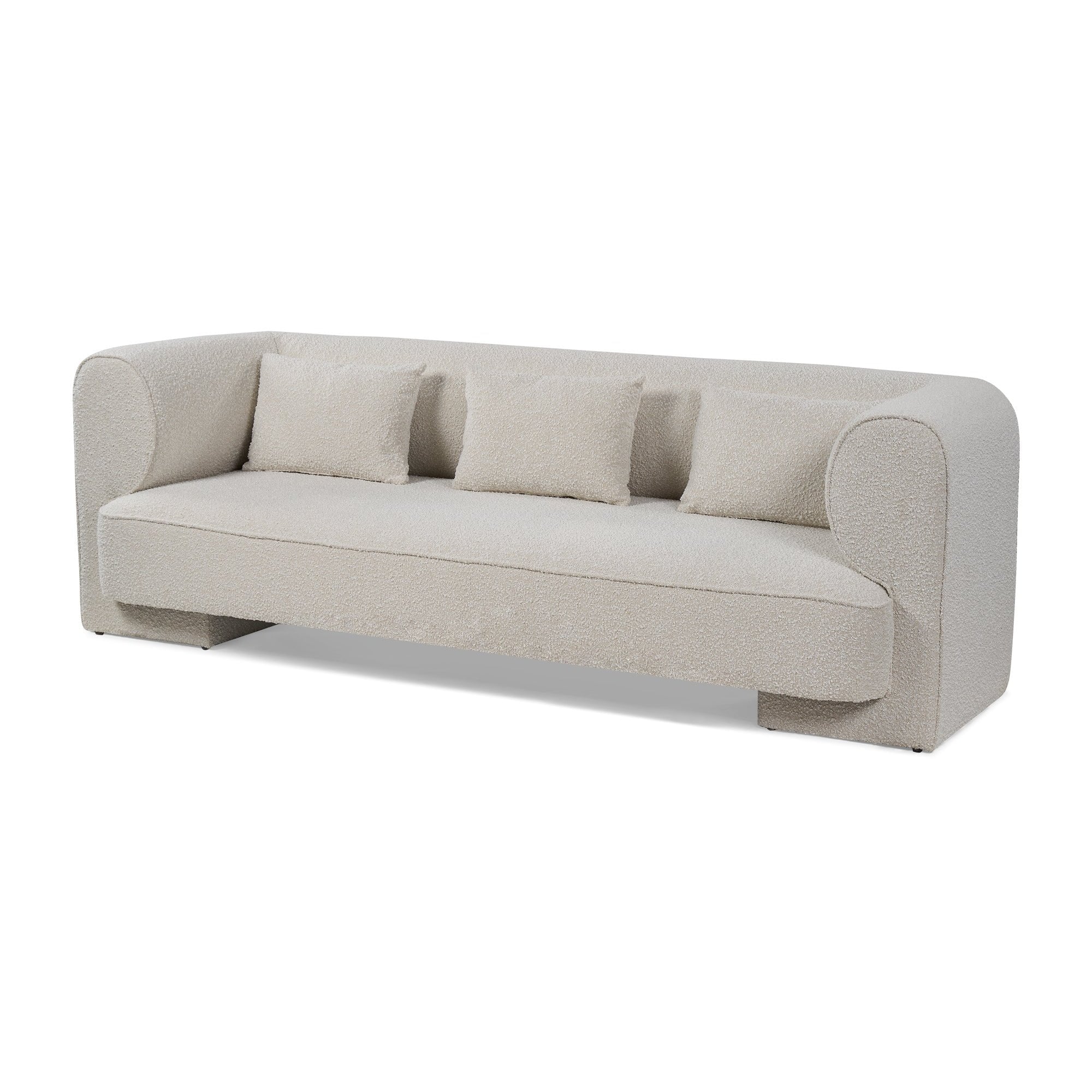 Mitho 3 Seater Boucle Sand II Fabric Sofa by Liang & Eimil