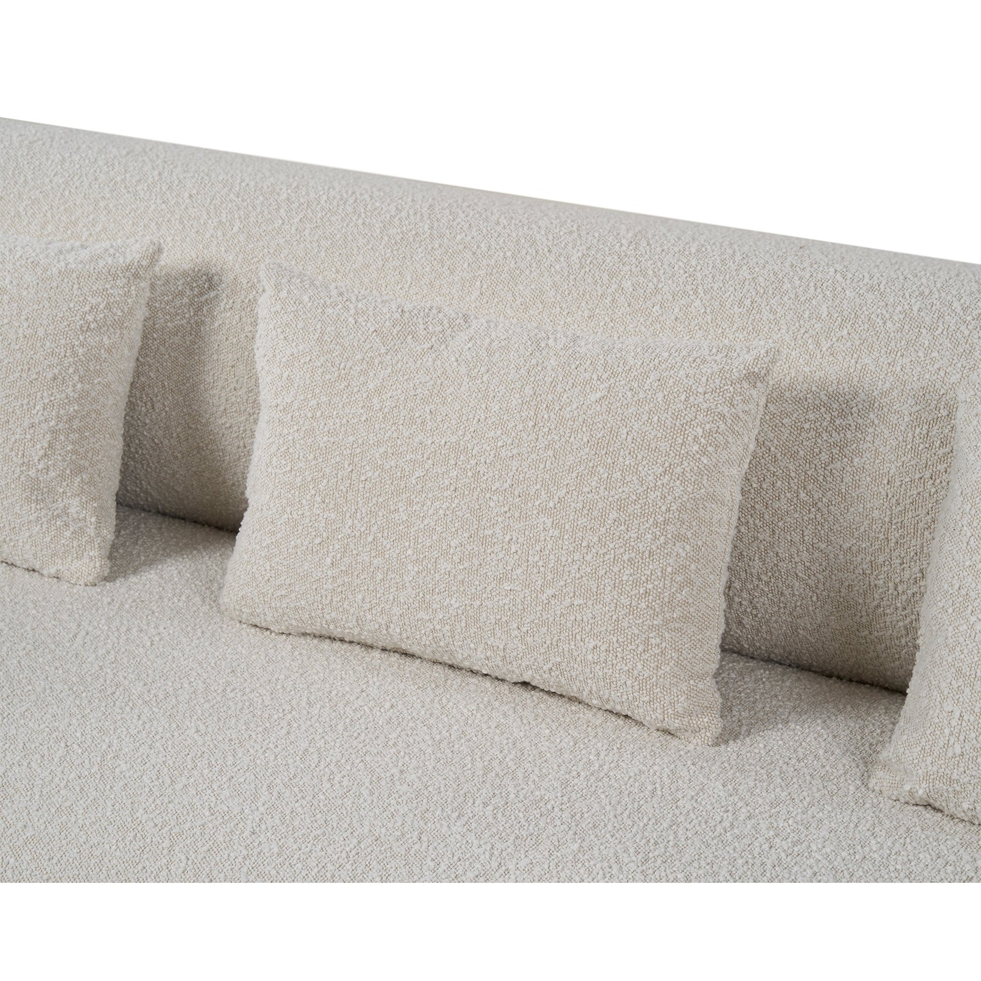 Mitho 3 Seater Boucle Sand II Fabric Sofa by Liang & Eimil