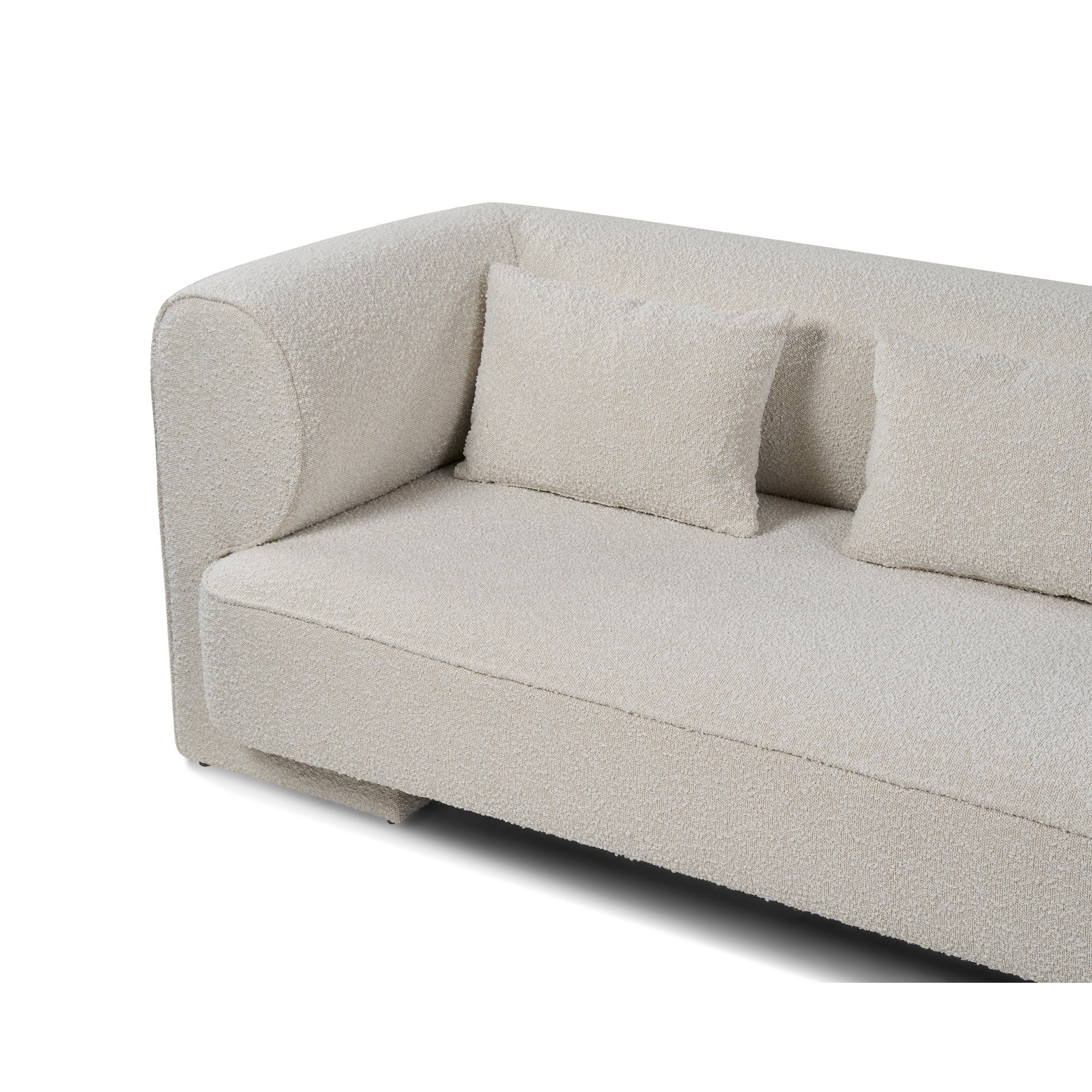 Mitho 3 Seater Boucle Sand II Fabric Sofa by Liang & Eimil